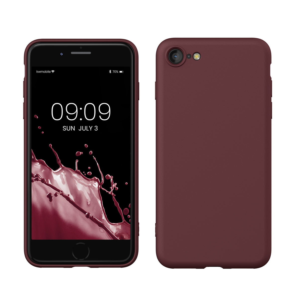 kwmobile Phone Case for iPhone SE 2022 / iPhone SE 2020 / iPhone 8 / iPhone 7, Protective Cover for Wireless Charging - Case