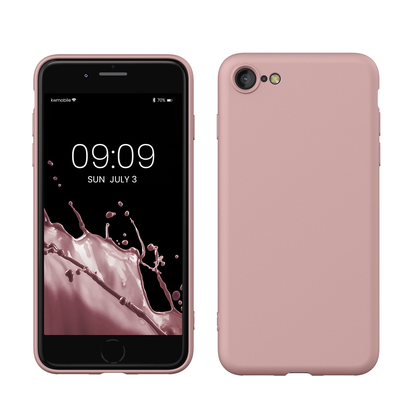 kwmobile Phone Case for iPhone SE 2022 / iPhone SE 2020 / iPhone 8 / iPhone 7, Protective Cover for Wireless Charging - Case