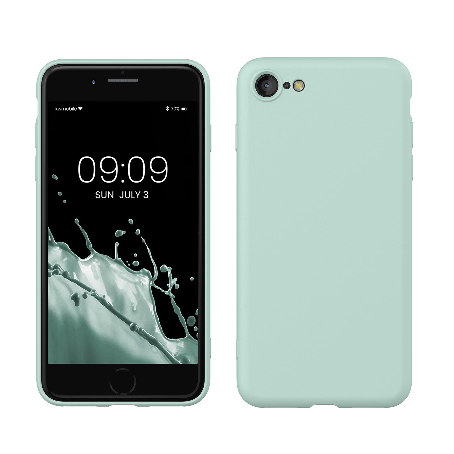 kwmobile Phone Case for iPhone SE 2022 / iPhone SE 2020 / iPhone 8 / iPhone 7, Protective Cover for Wireless Charging - Case