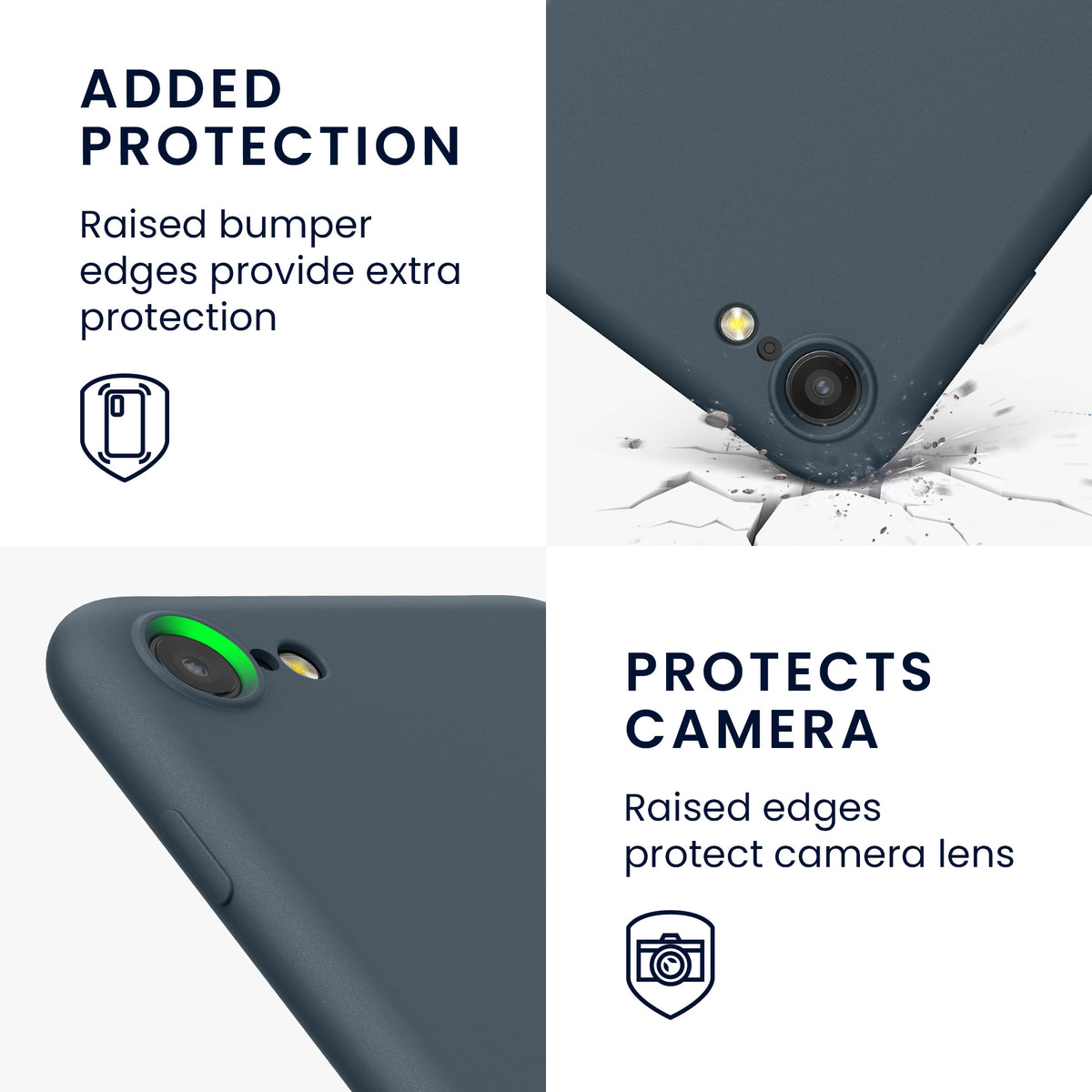 kwmobile Phone Case for iPhone SE 2022 / iPhone SE 2020 / iPhone 8 / iPhone 7, Protective Cover for Wireless Charging - Case