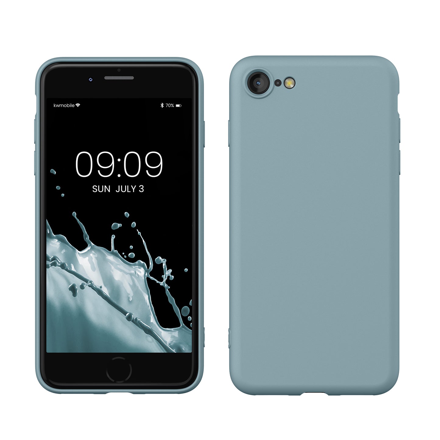kwmobile Phone Case for iPhone SE 2022 / iPhone SE 2020 / iPhone 8 / iPhone 7, Protective Cover for Wireless Charging - Case