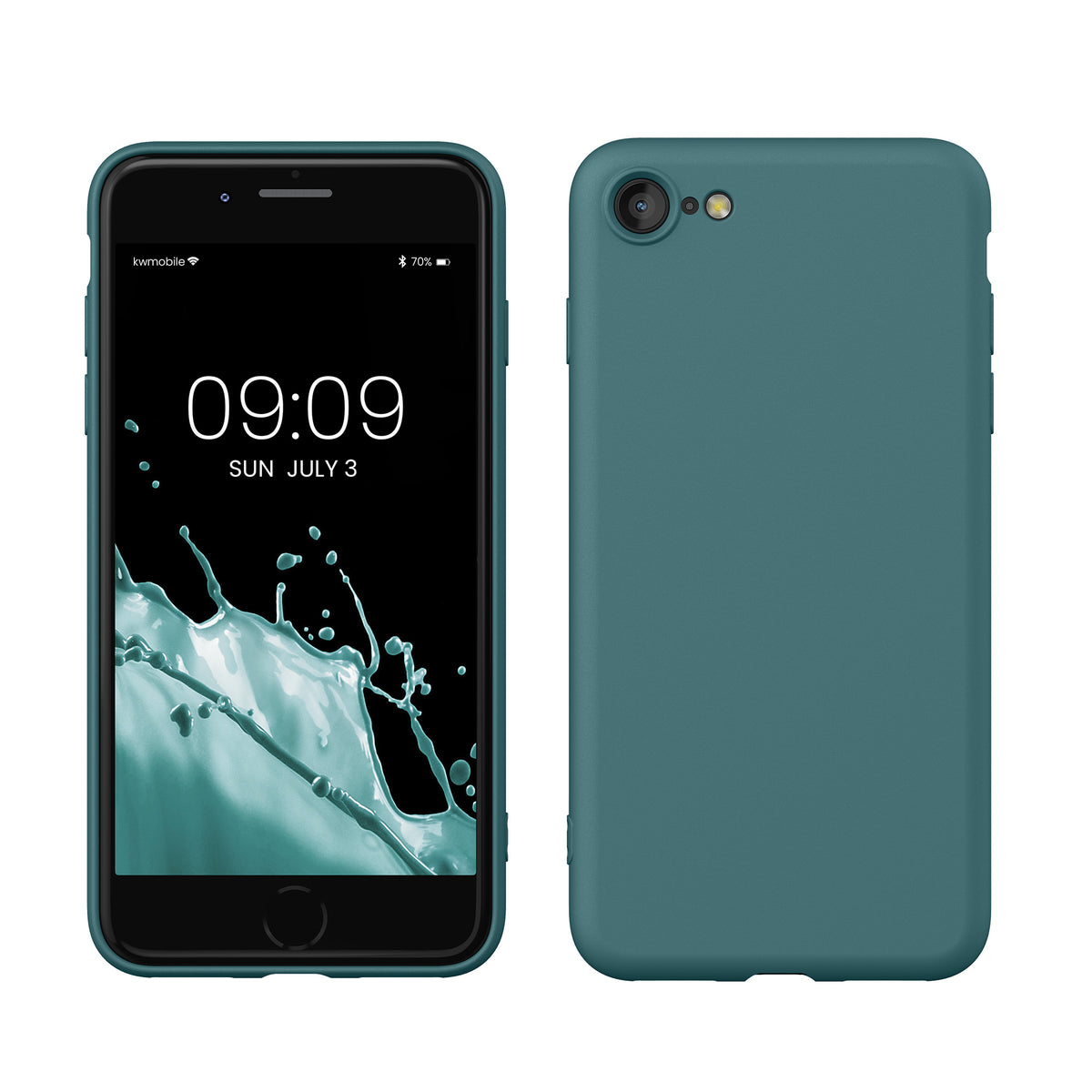 kwmobile Phone Case for iPhone SE 2022 / iPhone SE 2020 / iPhone 8 / iPhone 7, Protective Cover for Wireless Charging - Case