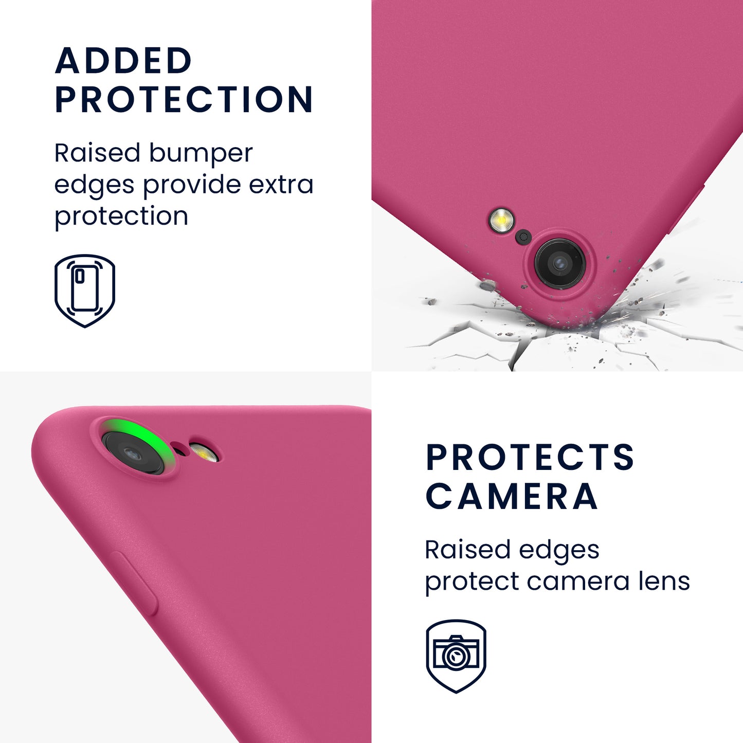 kwmobile Phone Case for iPhone SE 2022 / iPhone SE 2020 / iPhone 8 / iPhone 7, Protective Cover for Wireless Charging - Case