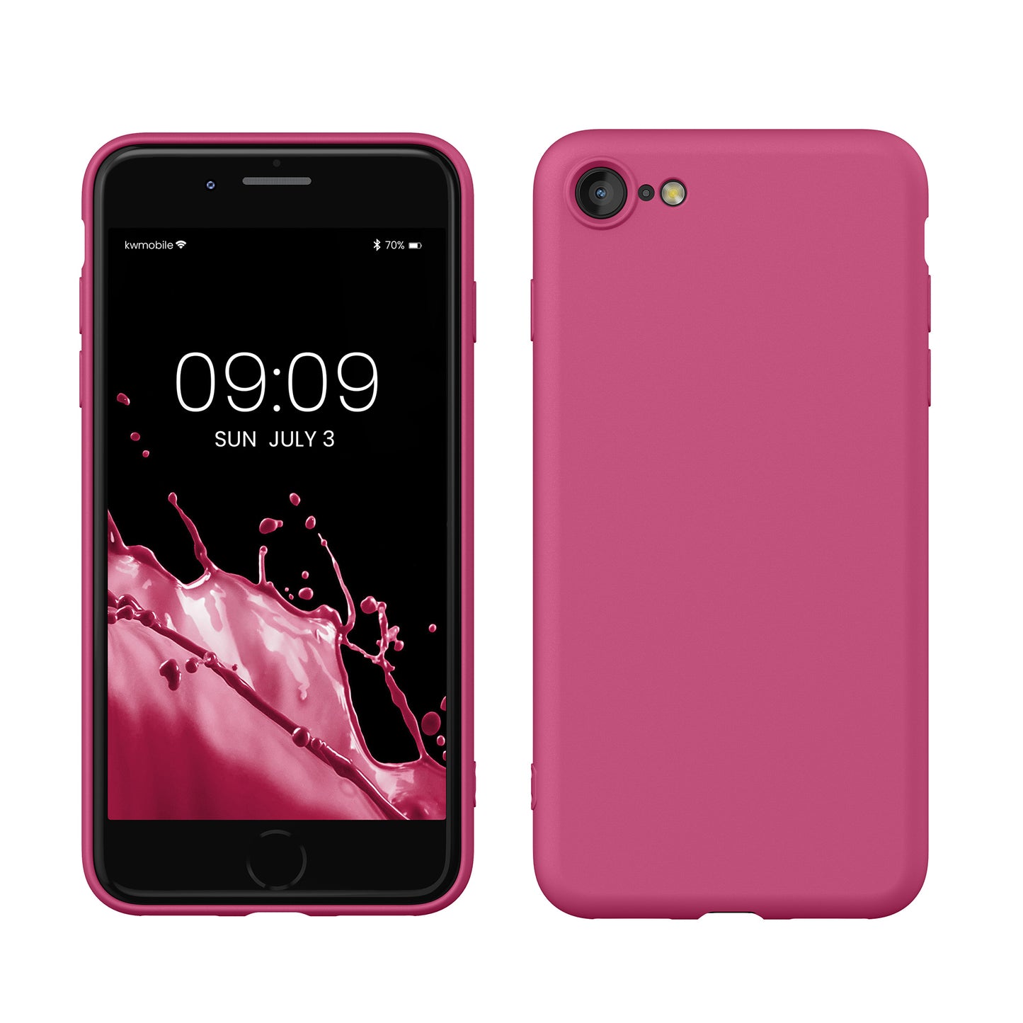 kwmobile Phone Case for iPhone SE 2022 / iPhone SE 2020 / iPhone 8 / iPhone 7, Protective Cover for Wireless Charging - Case