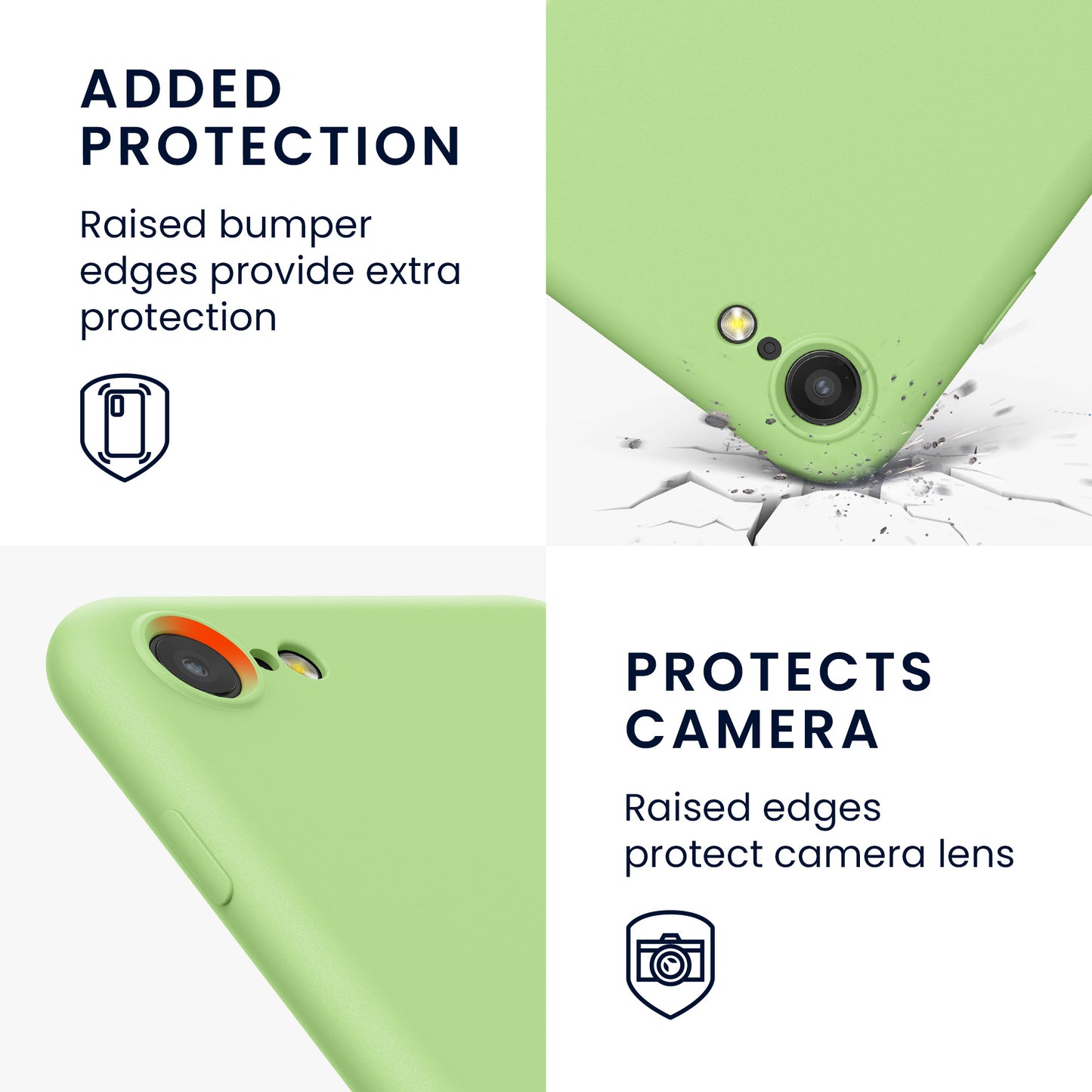 kwmobile Phone Case for iPhone SE 2022 / iPhone SE 2020 / iPhone 8 / iPhone 7, Protective Cover for Wireless Charging - Case