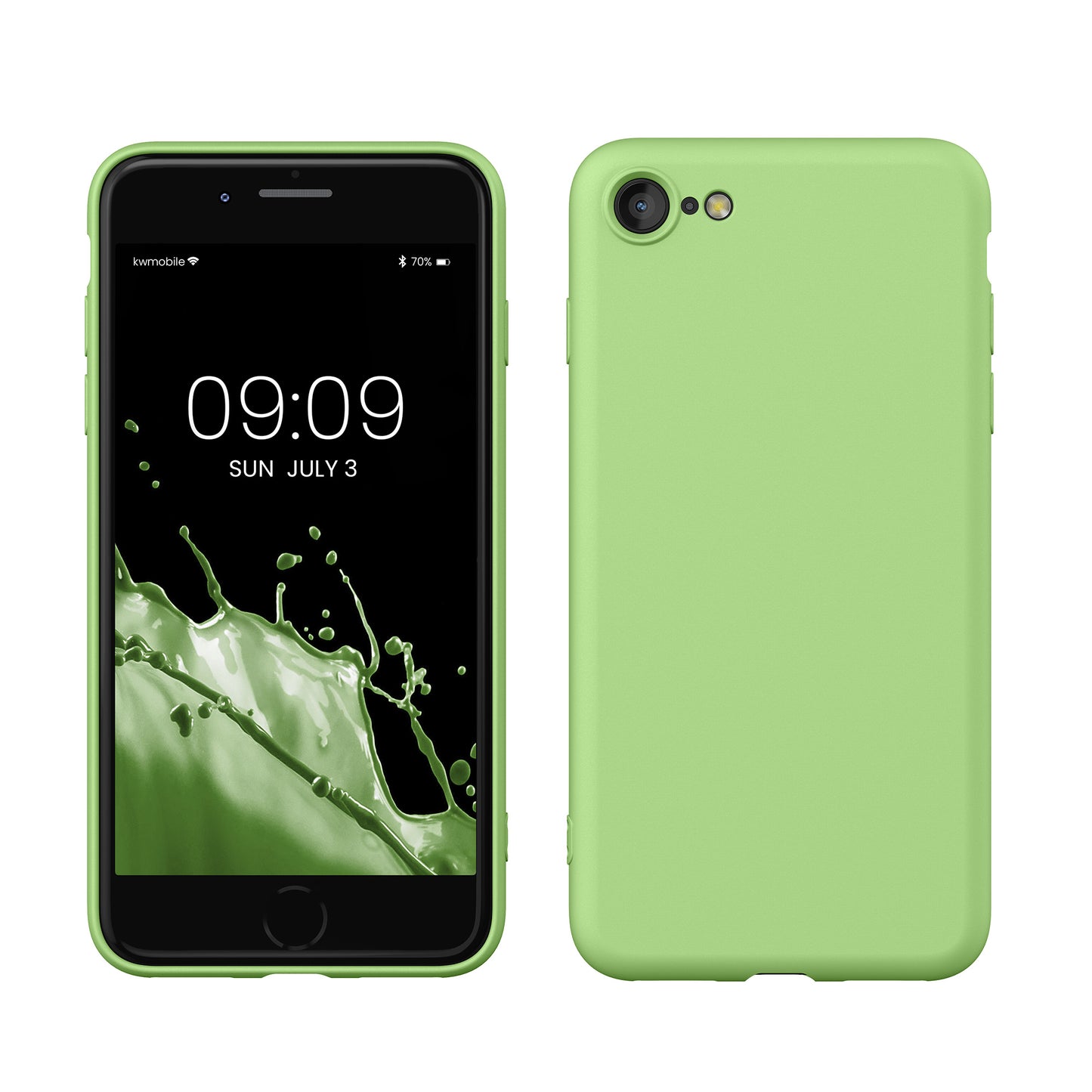 kwmobile Phone Case for iPhone SE 2022 / iPhone SE 2020 / iPhone 8 / iPhone 7, Protective Cover for Wireless Charging - Case