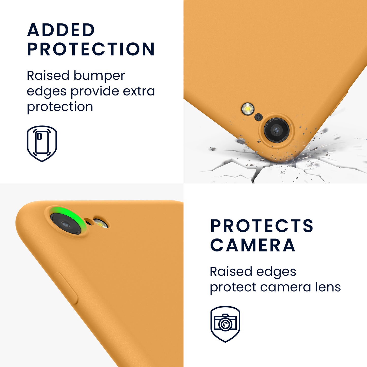 kwmobile Phone Case for iPhone SE 2022 / iPhone SE 2020 / iPhone 8 / iPhone 7, Protective Cover for Wireless Charging - Case