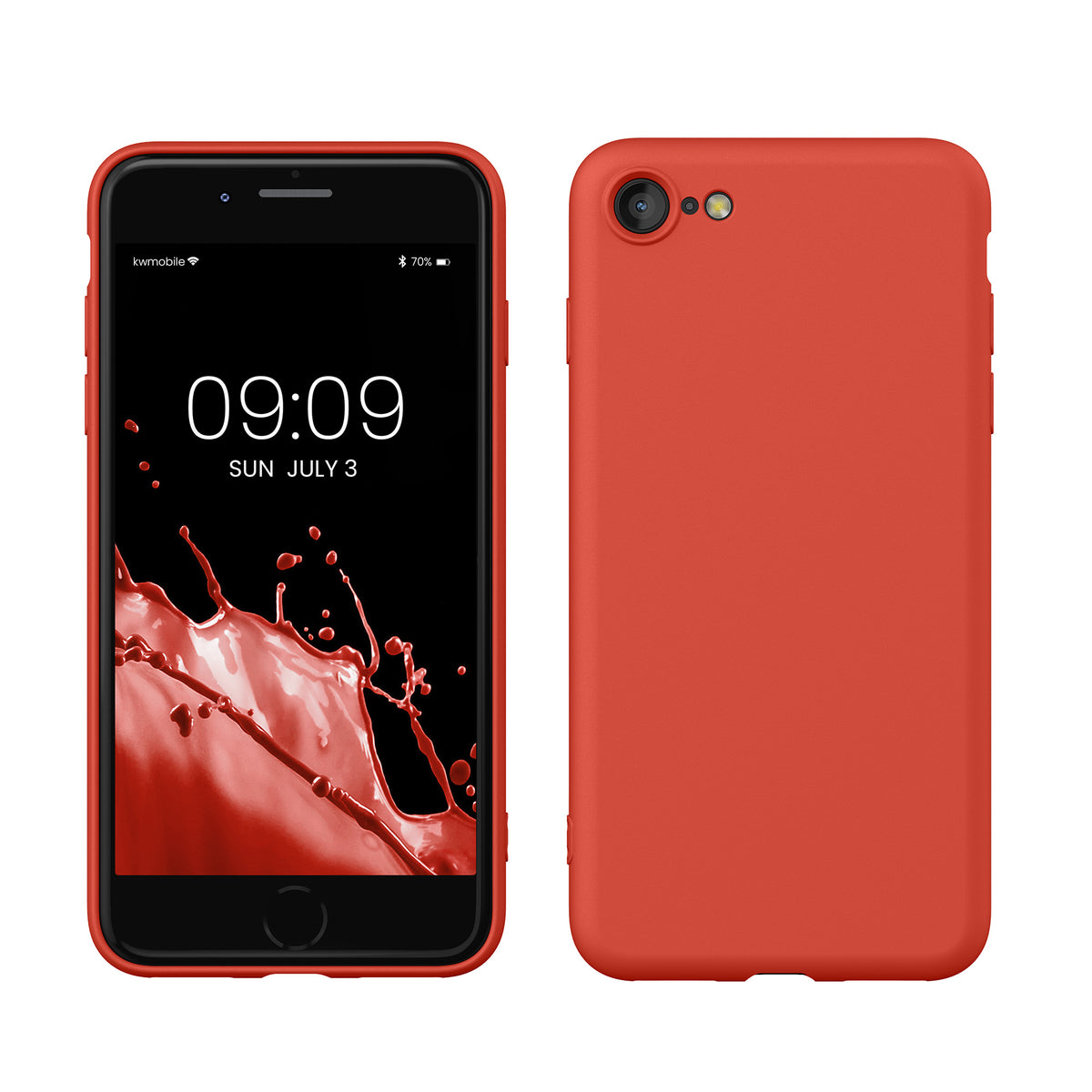 kwmobile Phone Case for iPhone SE 2022 / iPhone SE 2020 / iPhone 8 / iPhone 7, Protective Cover for Wireless Charging - Case