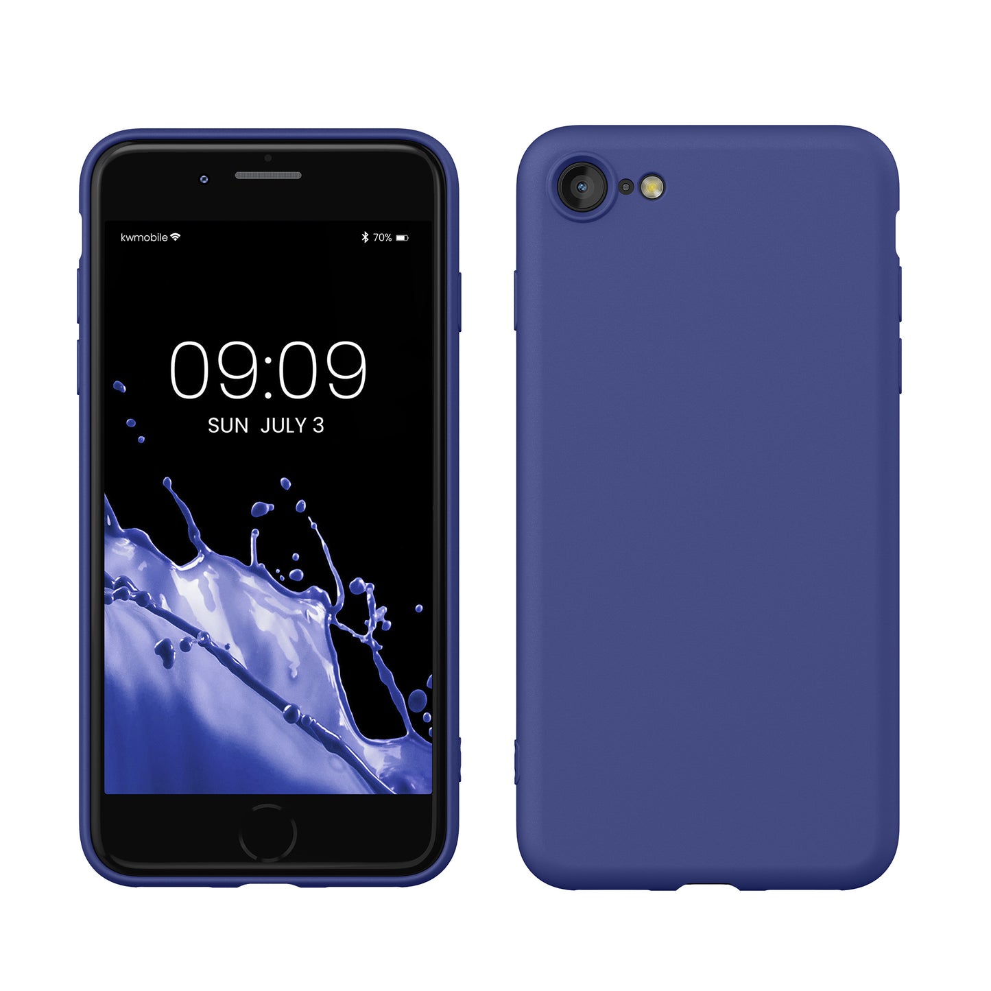 kwmobile Phone Case for iPhone SE 2022 / iPhone SE 2020 / iPhone 8 / iPhone 7, Protective Cover for Wireless Charging - Case