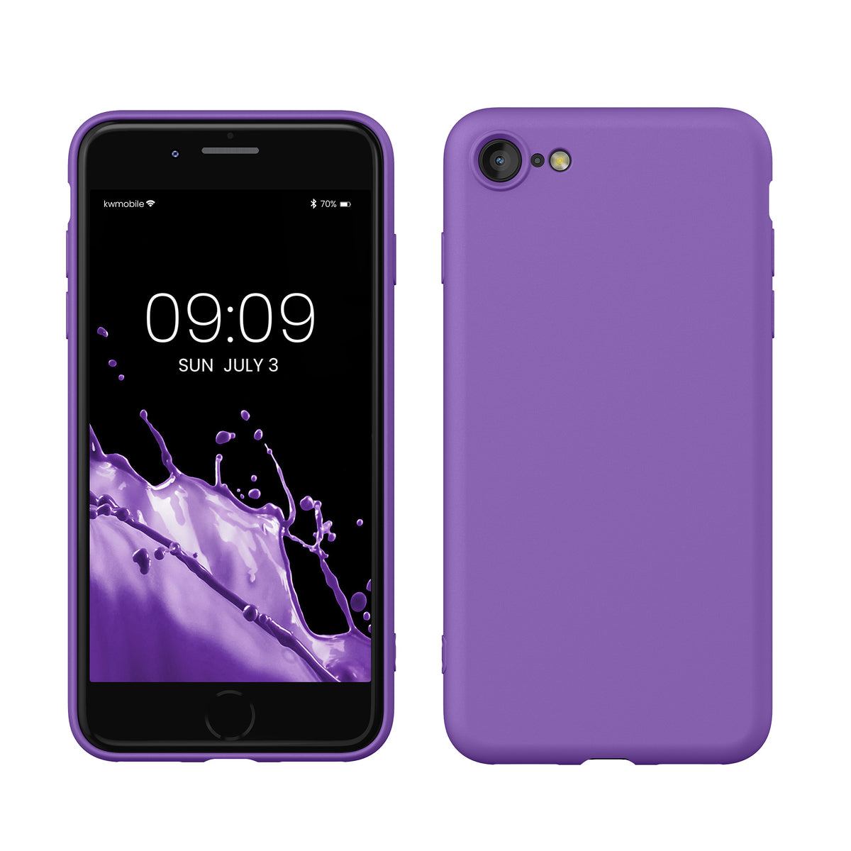 kwmobile Phone Case for iPhone SE 2022 / iPhone SE 2020 / iPhone 8 / iPhone 7, Protective Cover for Wireless Charging - Case