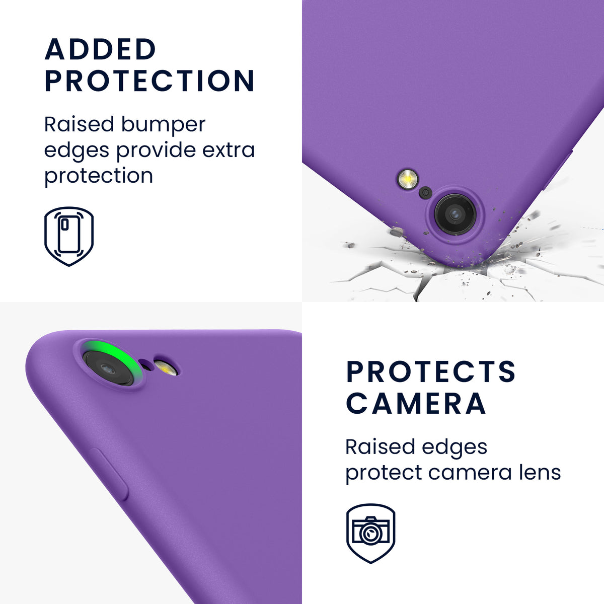 kwmobile Phone Case for iPhone SE 2022 / iPhone SE 2020 / iPhone 8 / iPhone 7, Protective Cover for Wireless Charging - Case