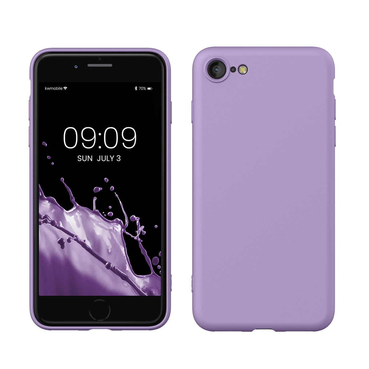 kwmobile Phone Case for iPhone SE 2022 / iPhone SE 2020 / iPhone 8 / iPhone 7, Protective Cover for Wireless Charging - Case