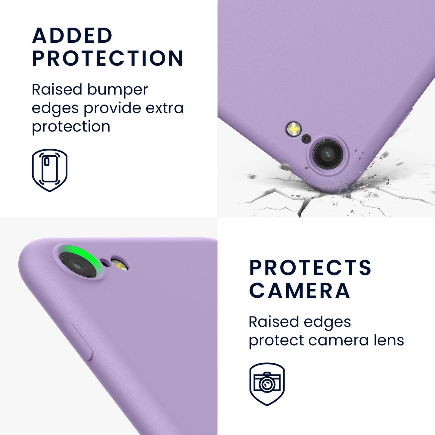 kwmobile Phone Case for iPhone SE 2022 / iPhone SE 2020 / iPhone 8 / iPhone 7, Protective Cover for Wireless Charging - Case