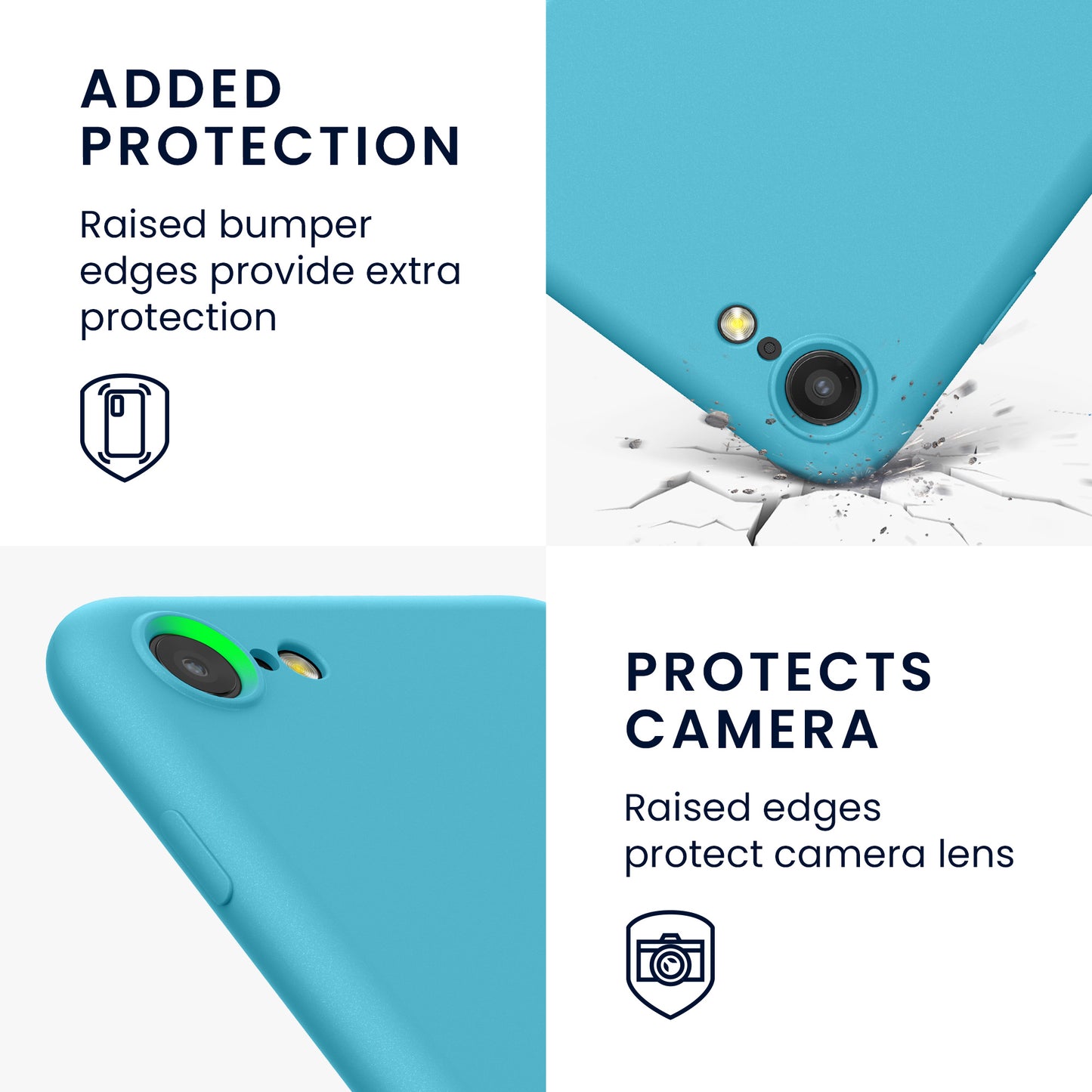 kwmobile Phone Case for iPhone SE 2022 / iPhone SE 2020 / iPhone 8 / iPhone 7, Protective Cover for Wireless Charging - Case