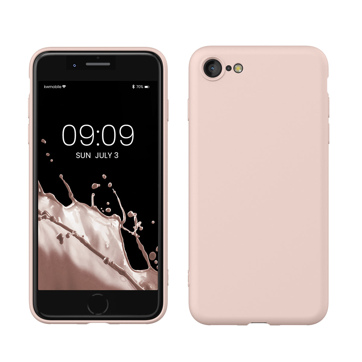 kwmobile Phone Case for iPhone SE 2022 / iPhone SE 2020 / iPhone 8 / iPhone 7, Protective Cover for Wireless Charging - Case
