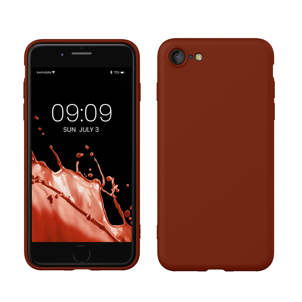 kwmobile Phone Case for iPhone SE 2022 / iPhone SE 2020 / iPhone 8 / iPhone 7, Protective Cover for Wireless Charging - Case