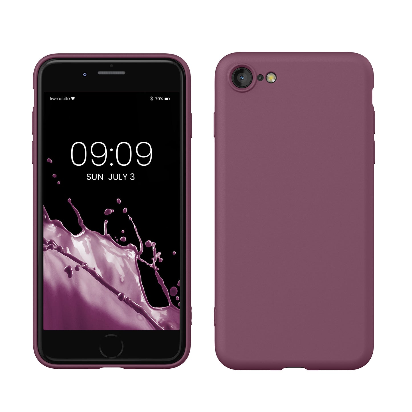 kwmobile Phone Case for iPhone SE 2022 / iPhone SE 2020 / iPhone 8 / iPhone 7, Protective Cover for Wireless Charging - Case