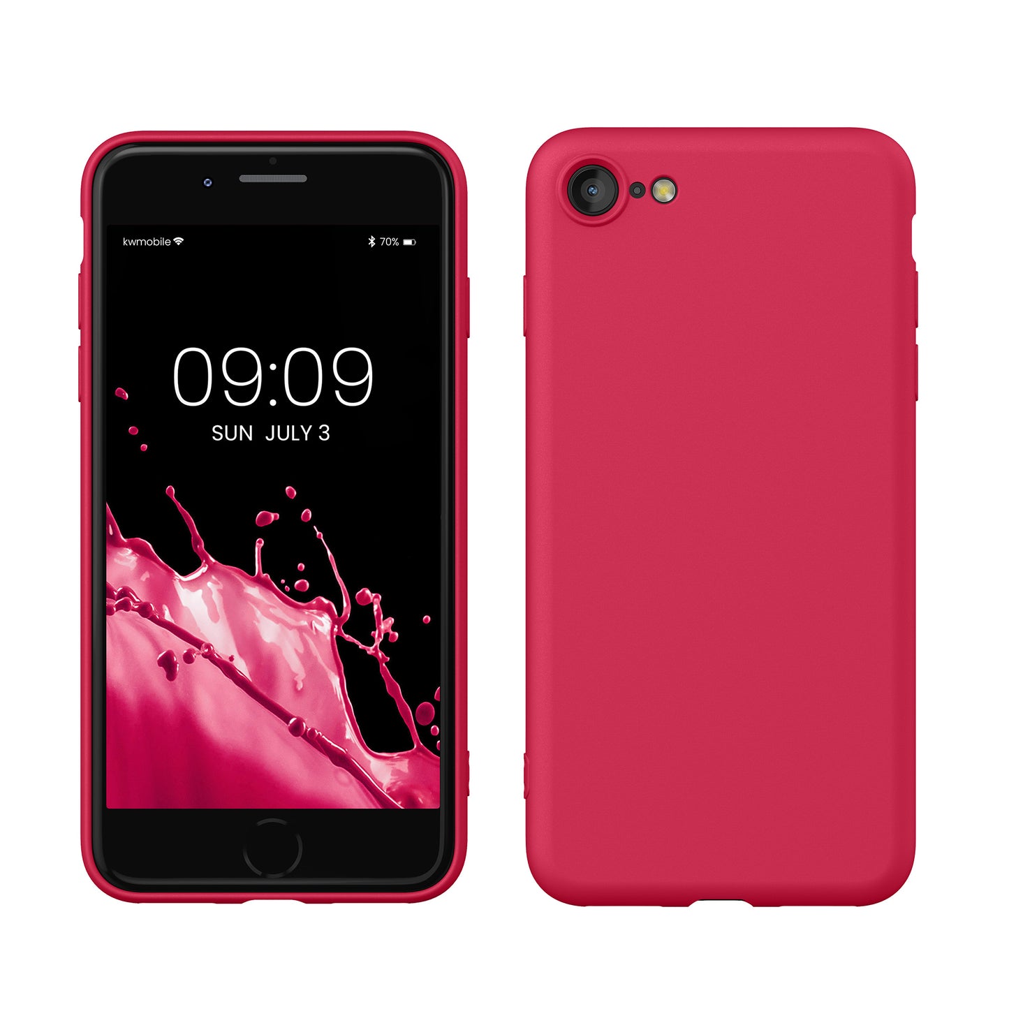 kwmobile Phone Case for iPhone SE 2022 / iPhone SE 2020 / iPhone 8 / iPhone 7, Protective Cover for Wireless Charging - Case