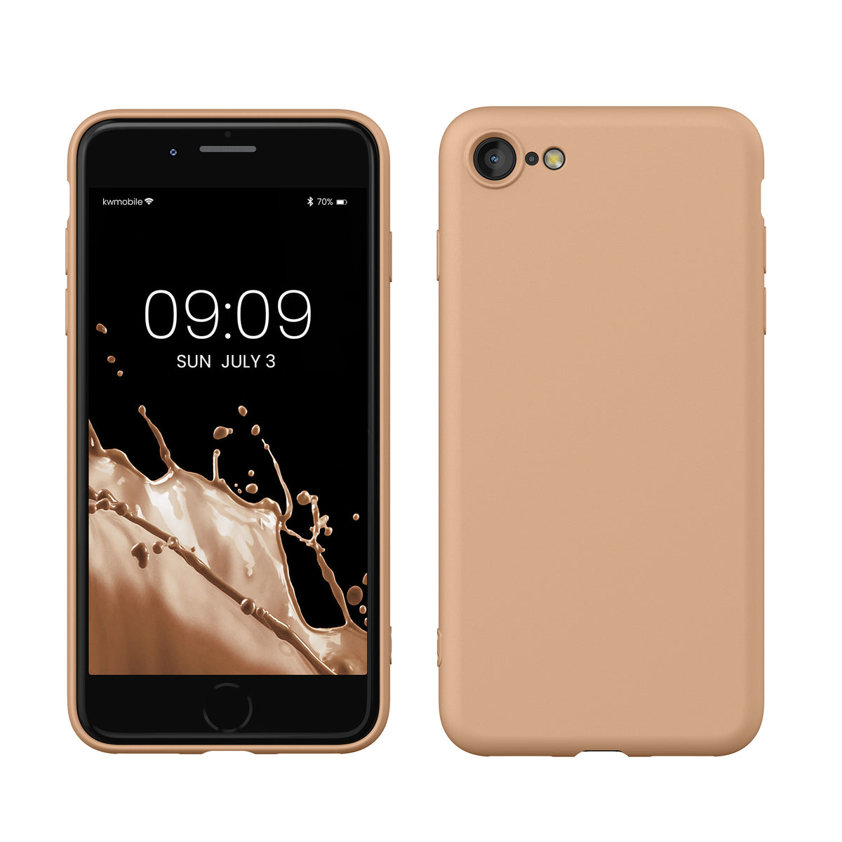 kwmobile Phone Case for iPhone SE 2022 / iPhone SE 2020 / iPhone 8 / iPhone 7, Protective Cover for Wireless Charging - Case