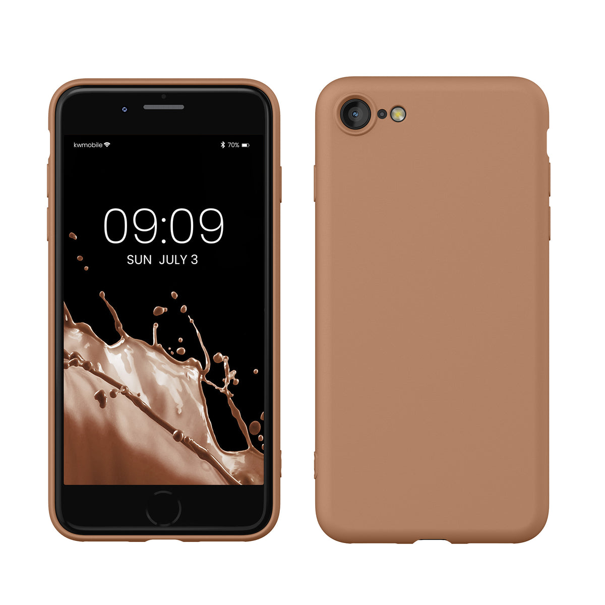 kwmobile Phone Case for iPhone SE 2022 / iPhone SE 2020 / iPhone 8 / iPhone 7, Protective Cover for Wireless Charging - Case