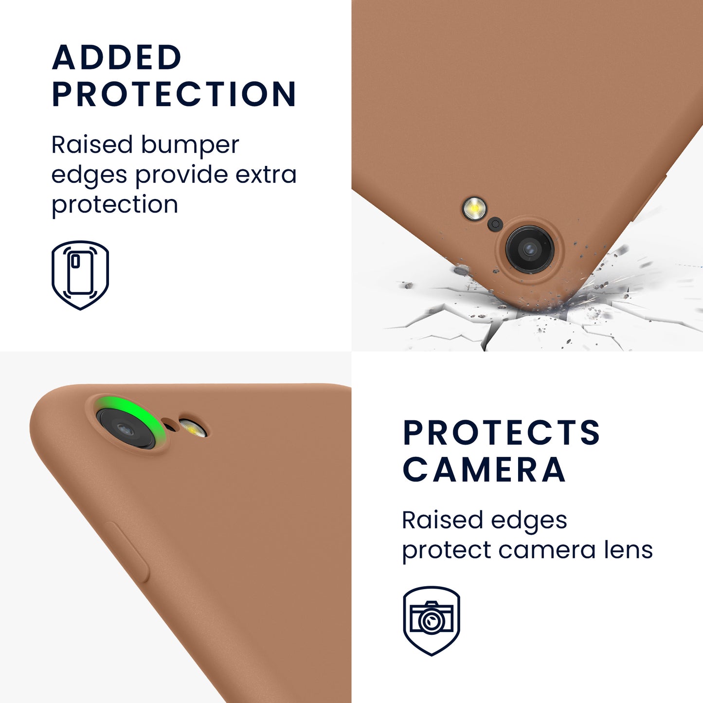 kwmobile Phone Case for iPhone SE 2022 / iPhone SE 2020 / iPhone 8 / iPhone 7, Protective Cover for Wireless Charging - Case
