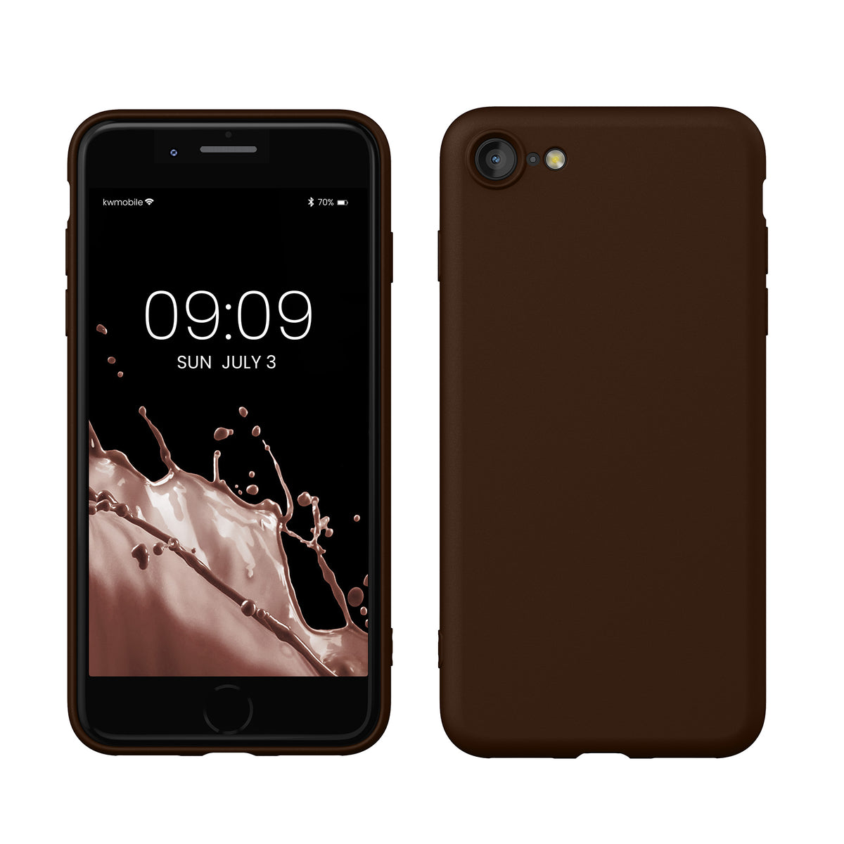 kwmobile Phone Case for iPhone SE 2022 / iPhone SE 2020 / iPhone 8 / iPhone 7, Protective Cover for Wireless Charging - Case