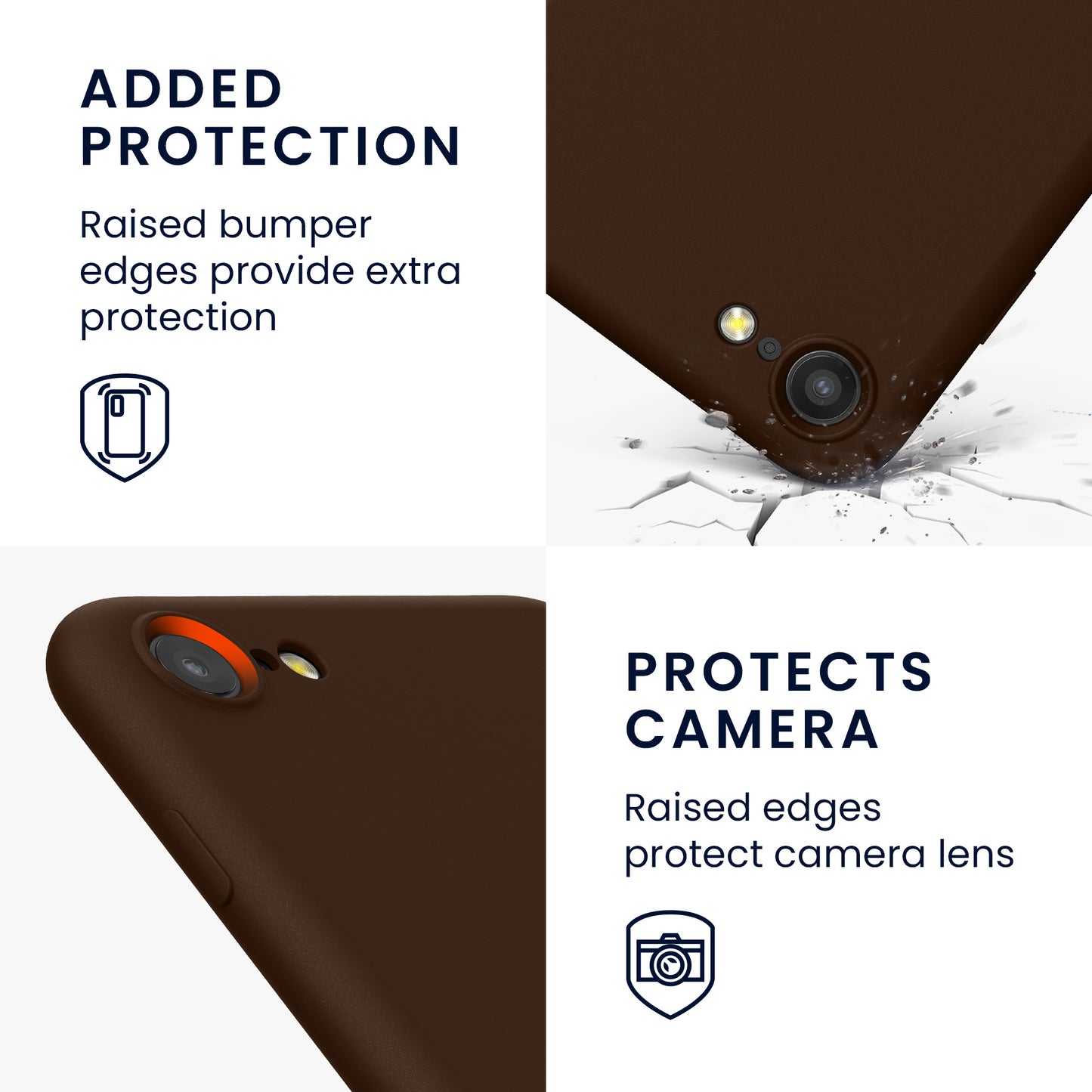 kwmobile Phone Case for iPhone SE 2022 / iPhone SE 2020 / iPhone 8 / iPhone 7, Protective Cover for Wireless Charging - Case