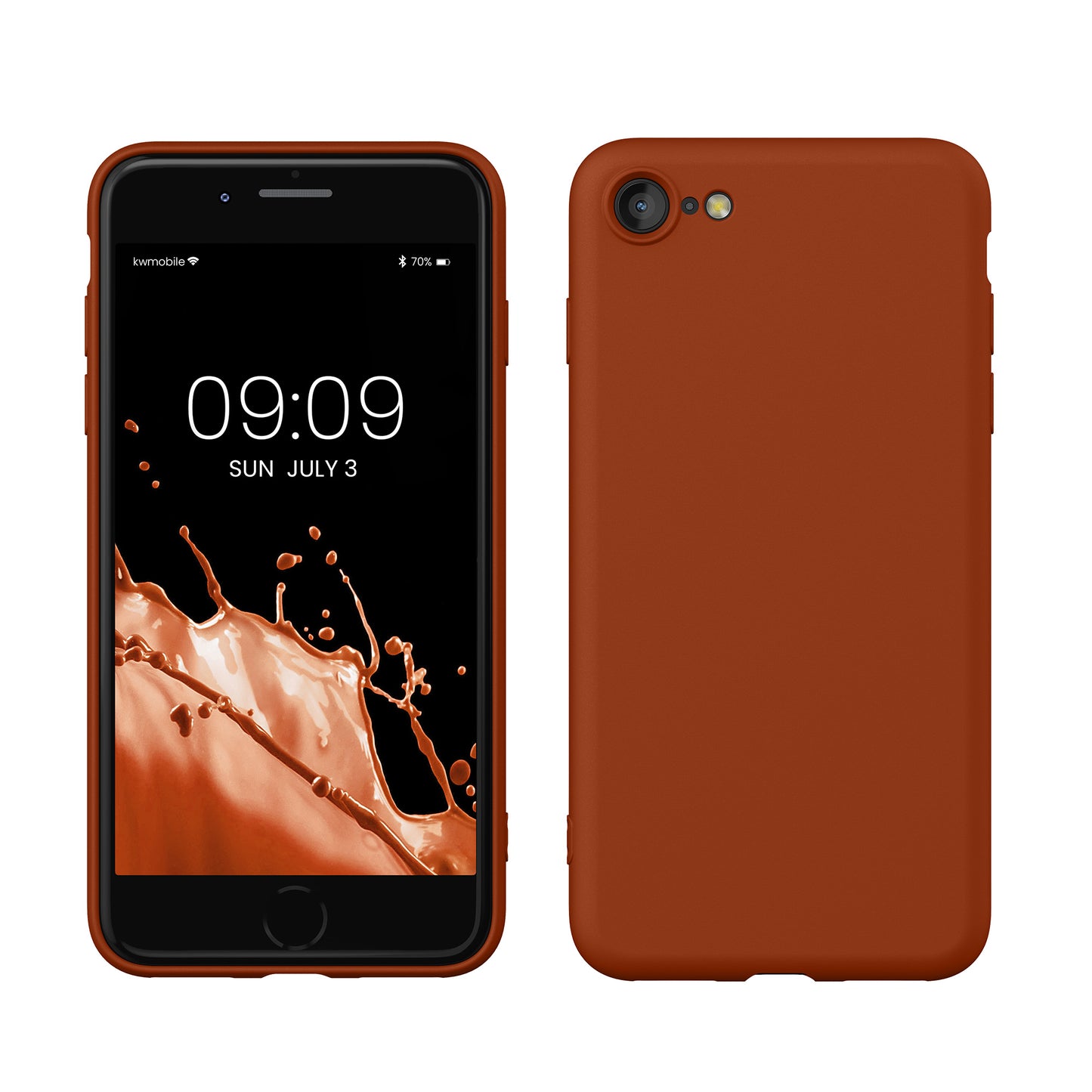 kwmobile Phone Case for iPhone SE 2022 / iPhone SE 2020 / iPhone 8 / iPhone 7, Protective Cover for Wireless Charging - Case