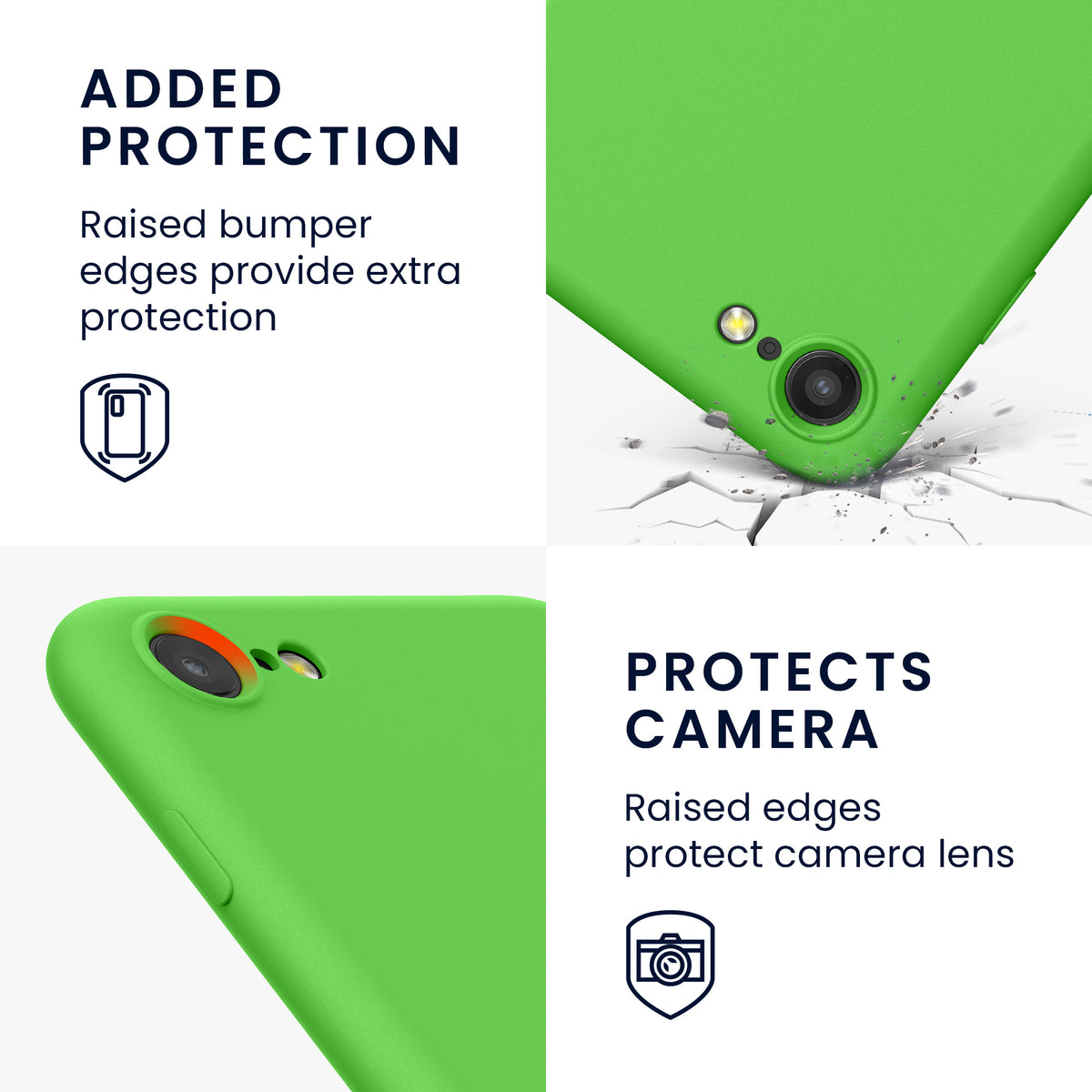 kwmobile Phone Case for iPhone SE 2022 / iPhone SE 2020 / iPhone 8 / iPhone 7, Protective Cover for Wireless Charging - Case
