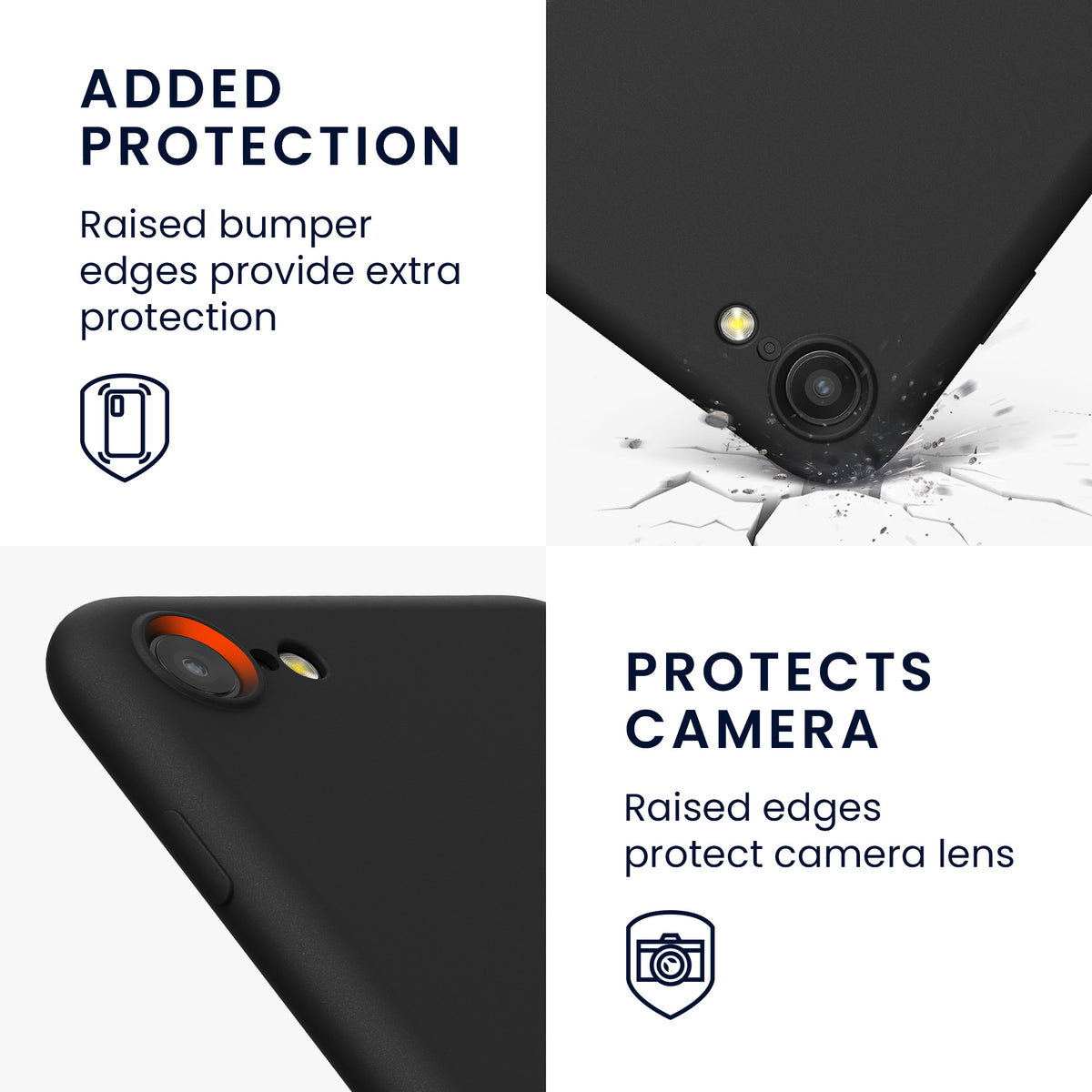 kwmobile Phone Case for iPhone SE 2022 / iPhone SE 2020 / iPhone 8 / iPhone 7, Protective Cover for Wireless Charging - Case