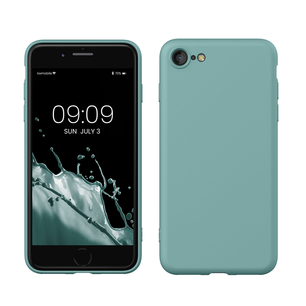 kwmobile Phone Case for iPhone SE 2022 / iPhone SE 2020 / iPhone 8 / iPhone 7, Protective Cover for Wireless Charging - Case