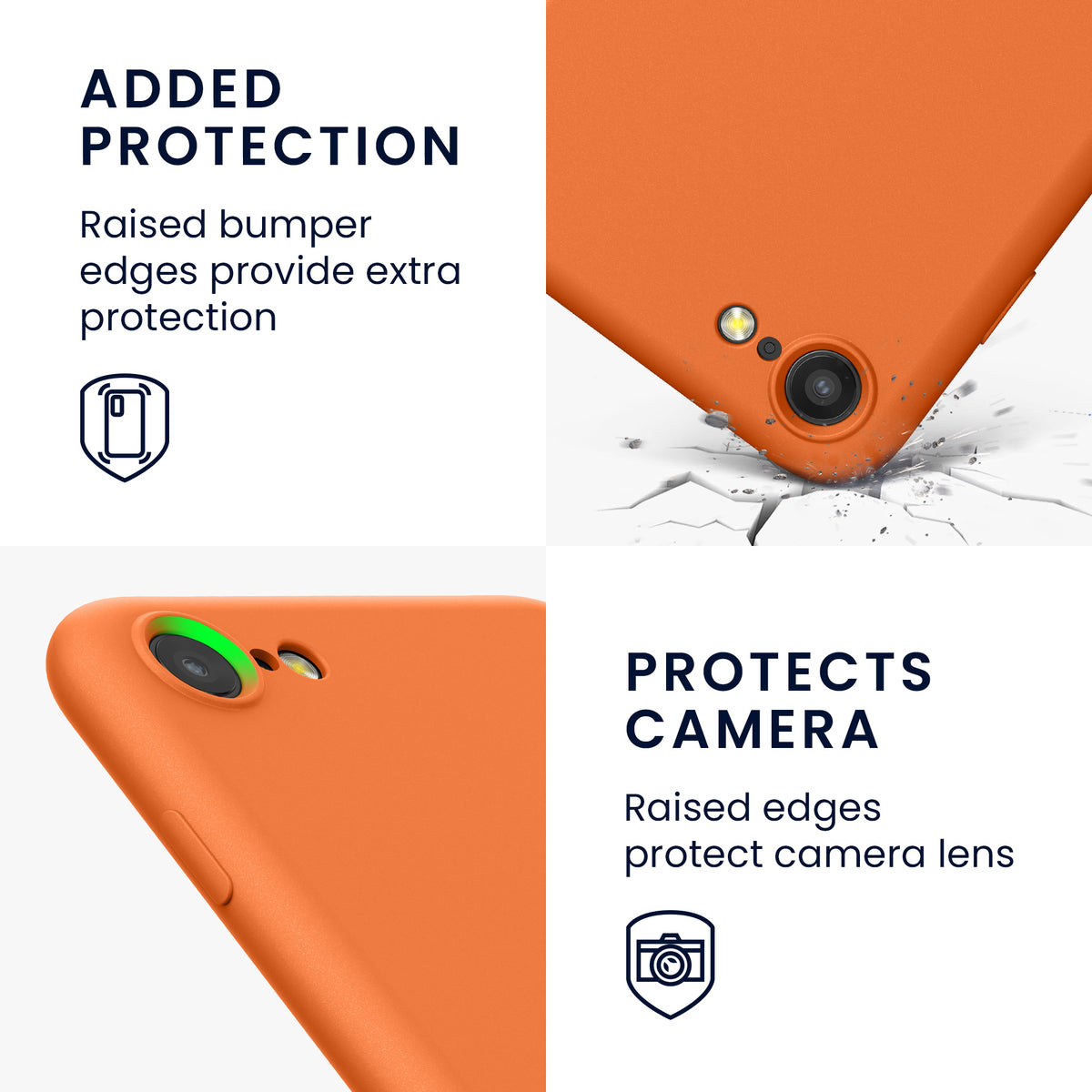 kwmobile Phone Case for iPhone SE 2022 / iPhone SE 2020 / iPhone 8 / iPhone 7, Protective Cover for Wireless Charging - Case