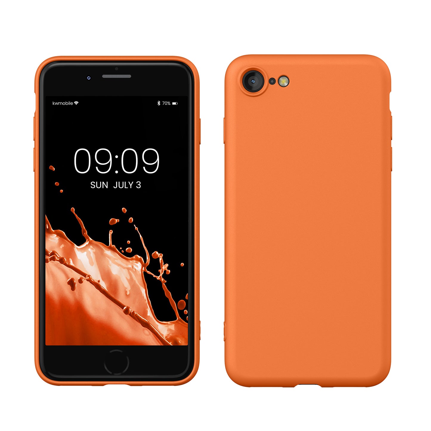 kwmobile Phone Case for iPhone SE 2022 / iPhone SE 2020 / iPhone 8 / iPhone 7, Protective Cover for Wireless Charging - Case
