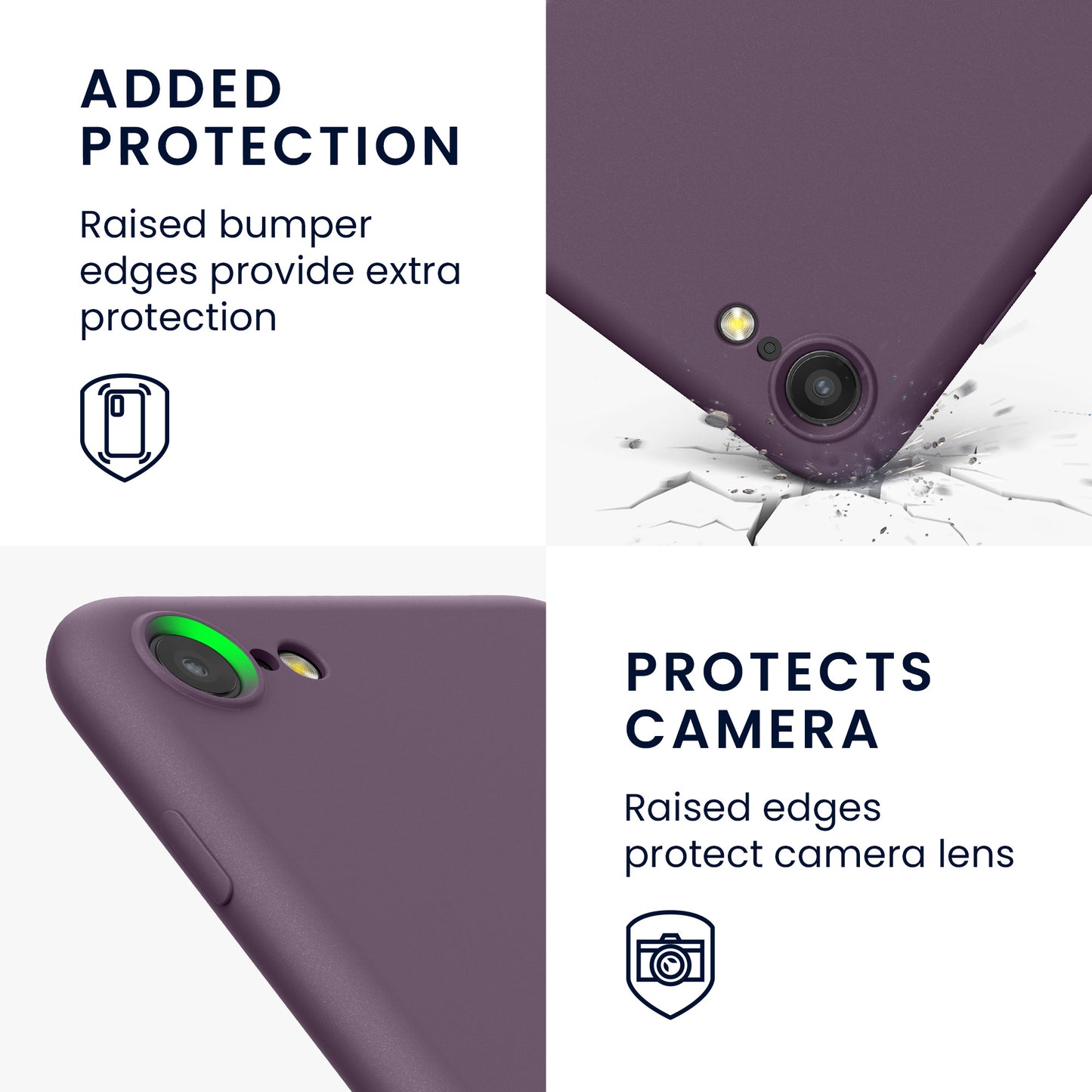 kwmobile Phone Case for iPhone SE 2022 / iPhone SE 2020 / iPhone 8 / iPhone 7, Protective Cover for Wireless Charging - Case