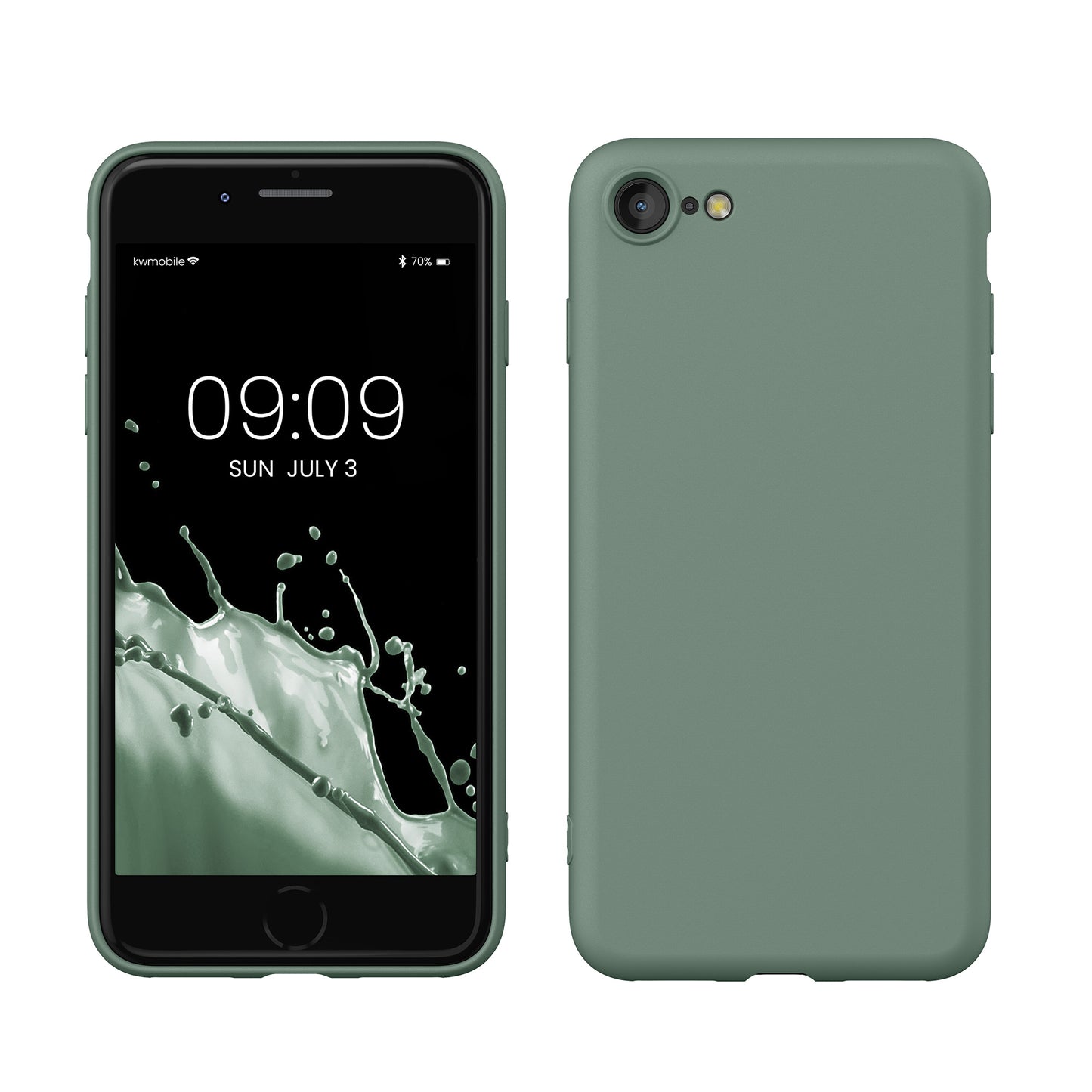 kwmobile Phone Case for iPhone SE 2022 / iPhone SE 2020 / iPhone 8 / iPhone 7, Protective Cover for Wireless Charging - Case
