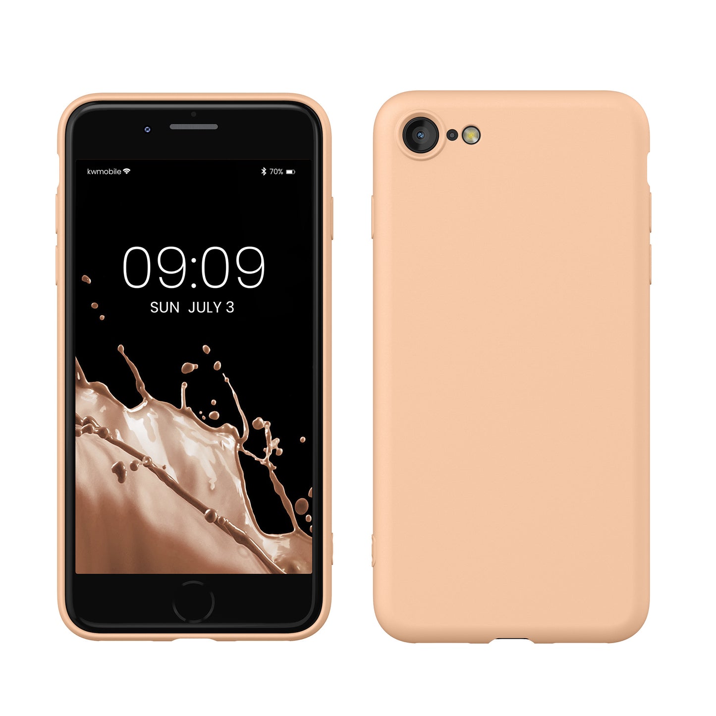 kwmobile Phone Case for iPhone SE 2022 / iPhone SE 2020 / iPhone 8 / iPhone 7, Protective Cover for Wireless Charging - Case