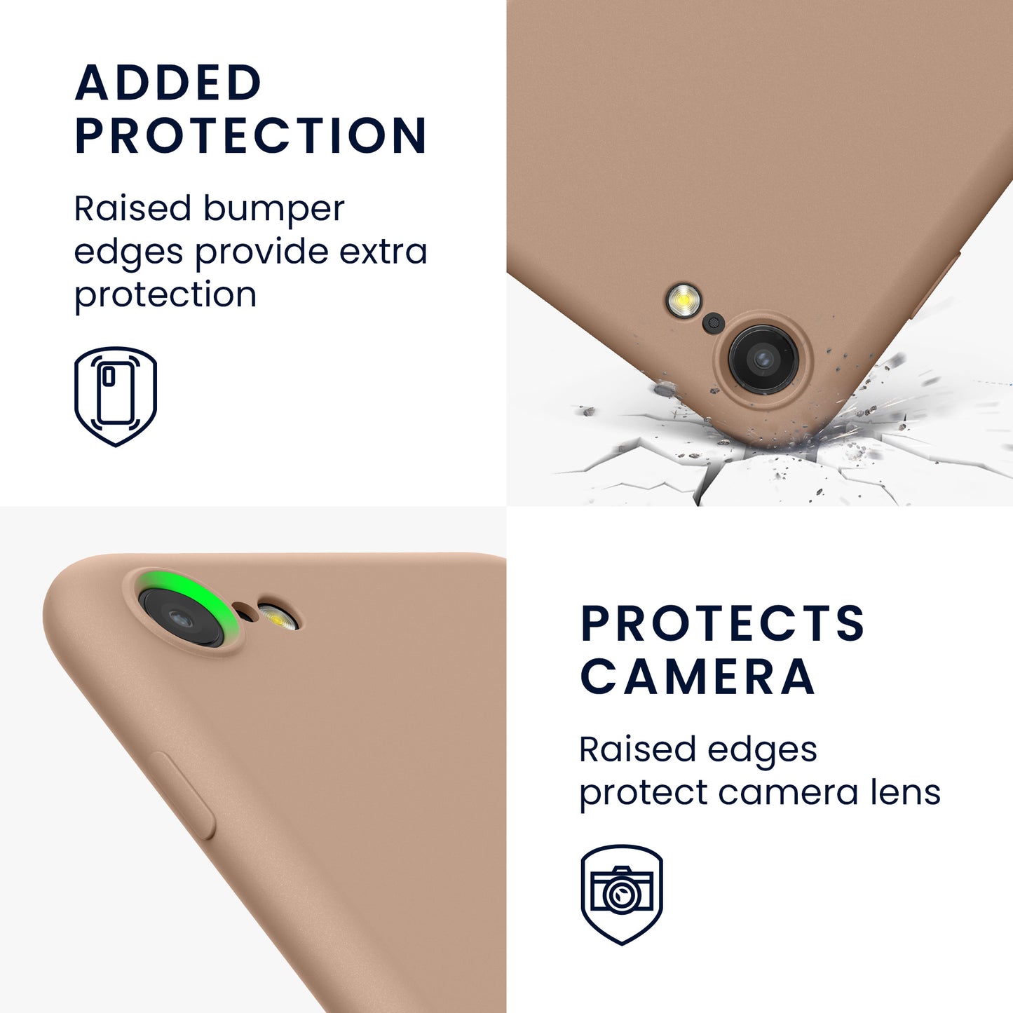 kwmobile Phone Case for iPhone SE 2022 / iPhone SE 2020 / iPhone 8 / iPhone 7, Protective Cover for Wireless Charging - Case