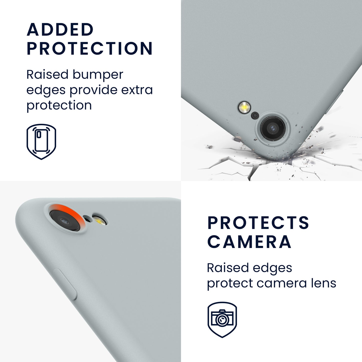 kwmobile Phone Case for iPhone SE 2022 / iPhone SE 2020 / iPhone 8 / iPhone 7, Protective Cover for Wireless Charging - Case