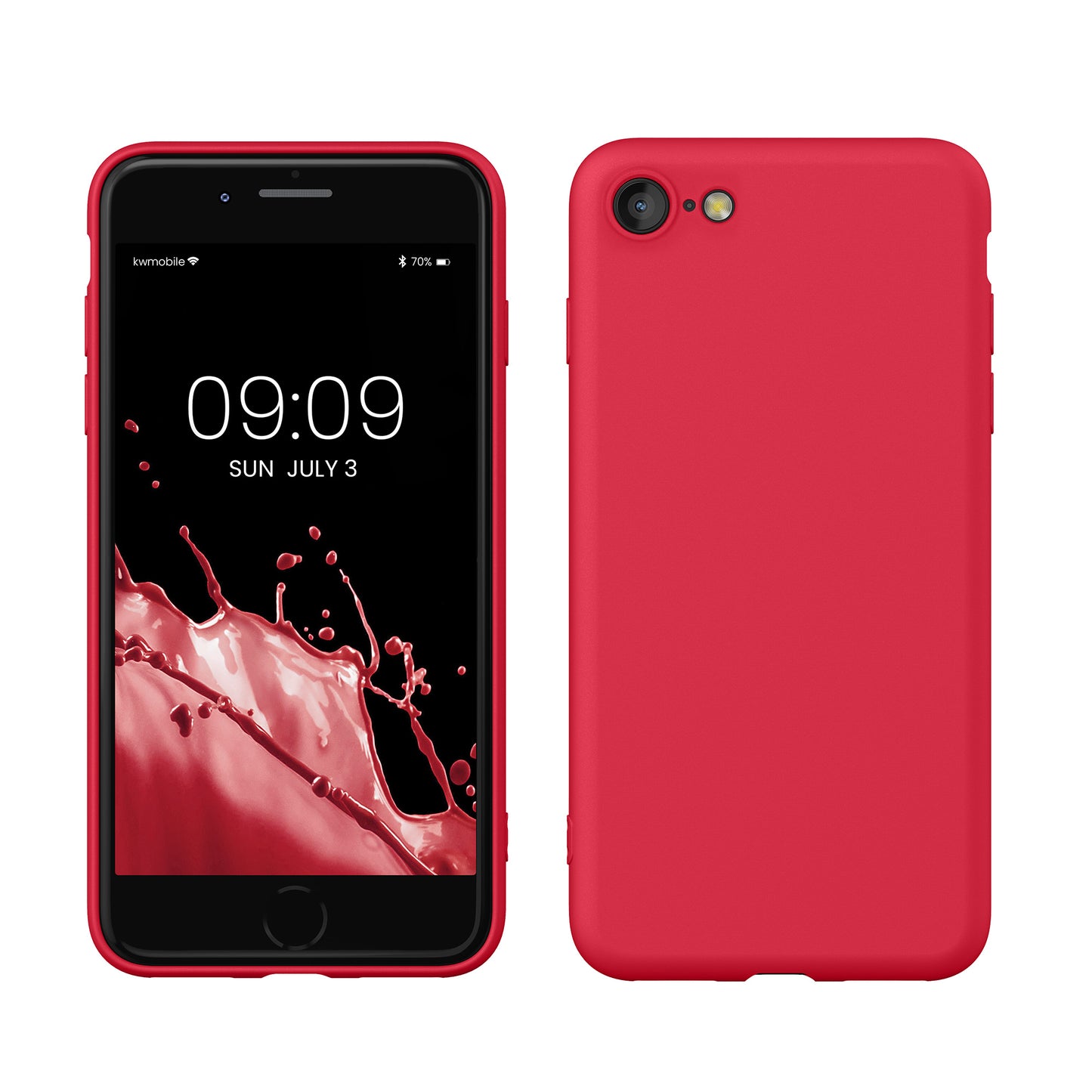 kwmobile Phone Case for iPhone SE 2022 / iPhone SE 2020 / iPhone 8 / iPhone 7, Protective Cover for Wireless Charging - Case