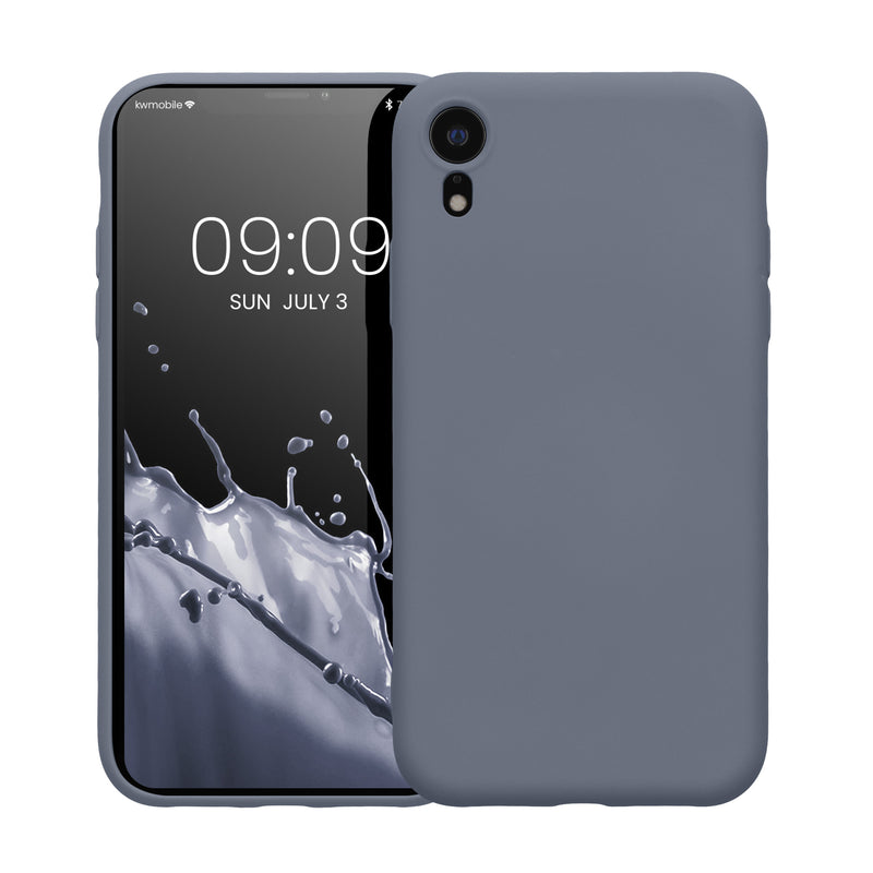 kwmobile Case Compatible with Apple iPhone XR - Rubberized Silicone Phone Cover - Wireless Charging Protective Case - Cover