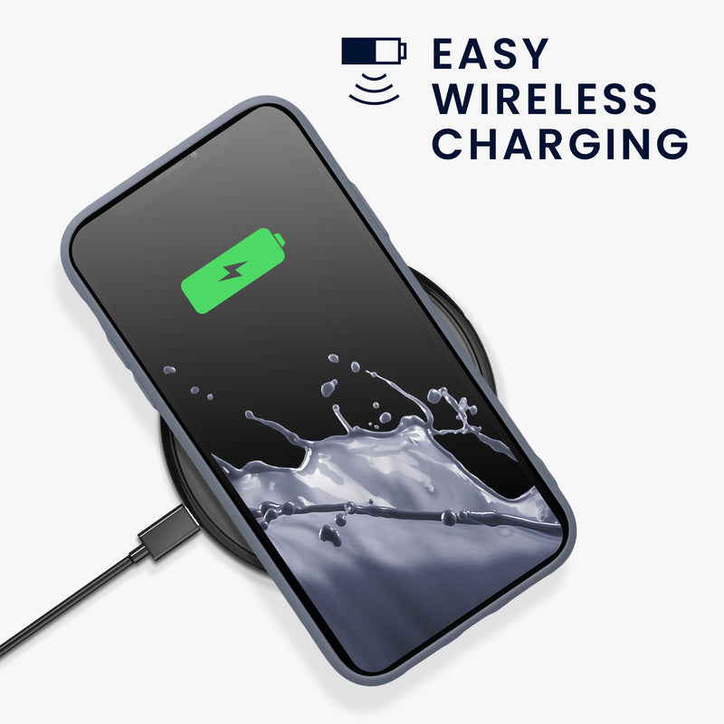 kwmobile Case Compatible with Apple iPhone XR - Rubberized Silicone Phone Cover - Wireless Charging Protective Case - Cover