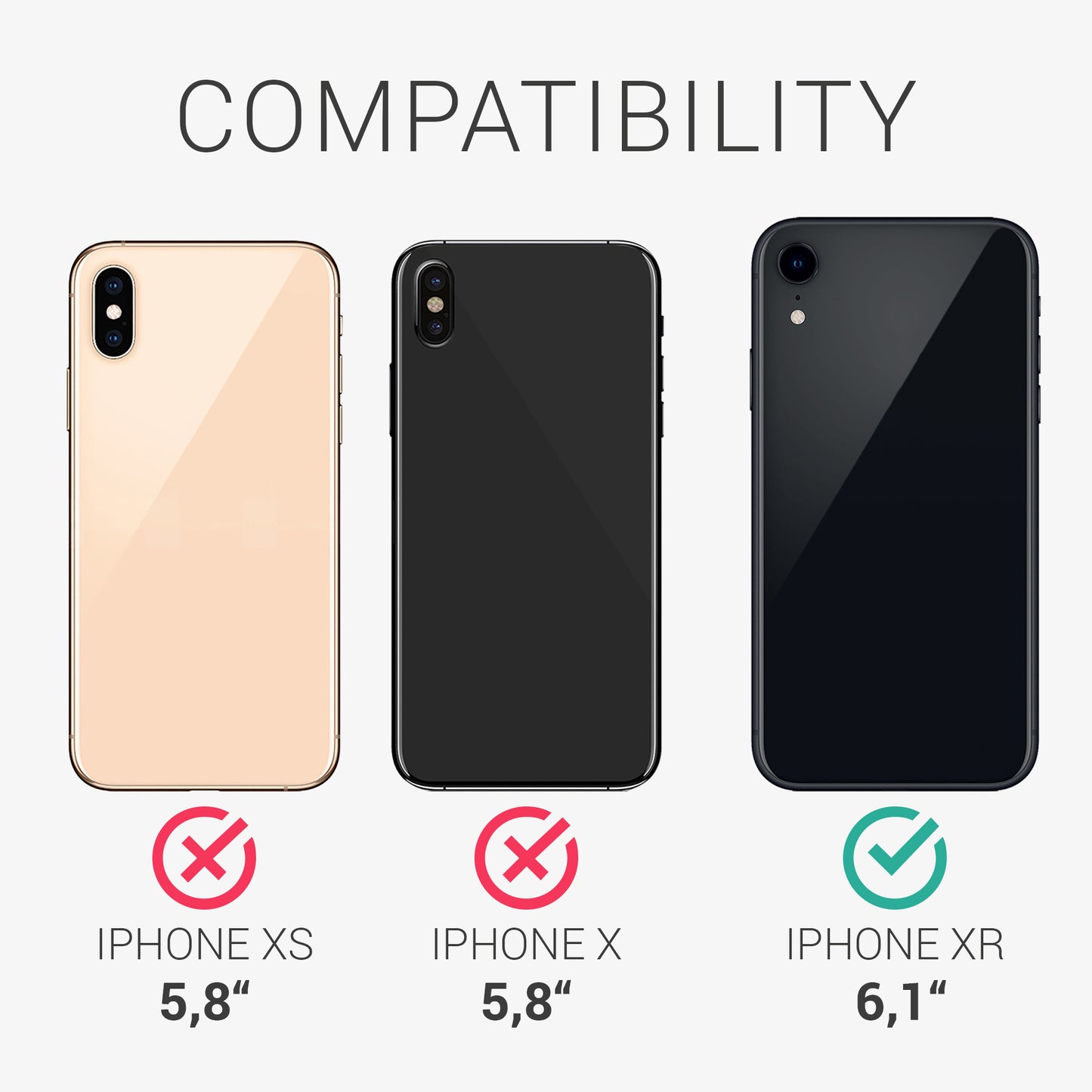 kwmobile Case Compatible with Apple iPhone XR - Rubberized Silicone Phone Cover - Wireless Charging Protective Case - Cover