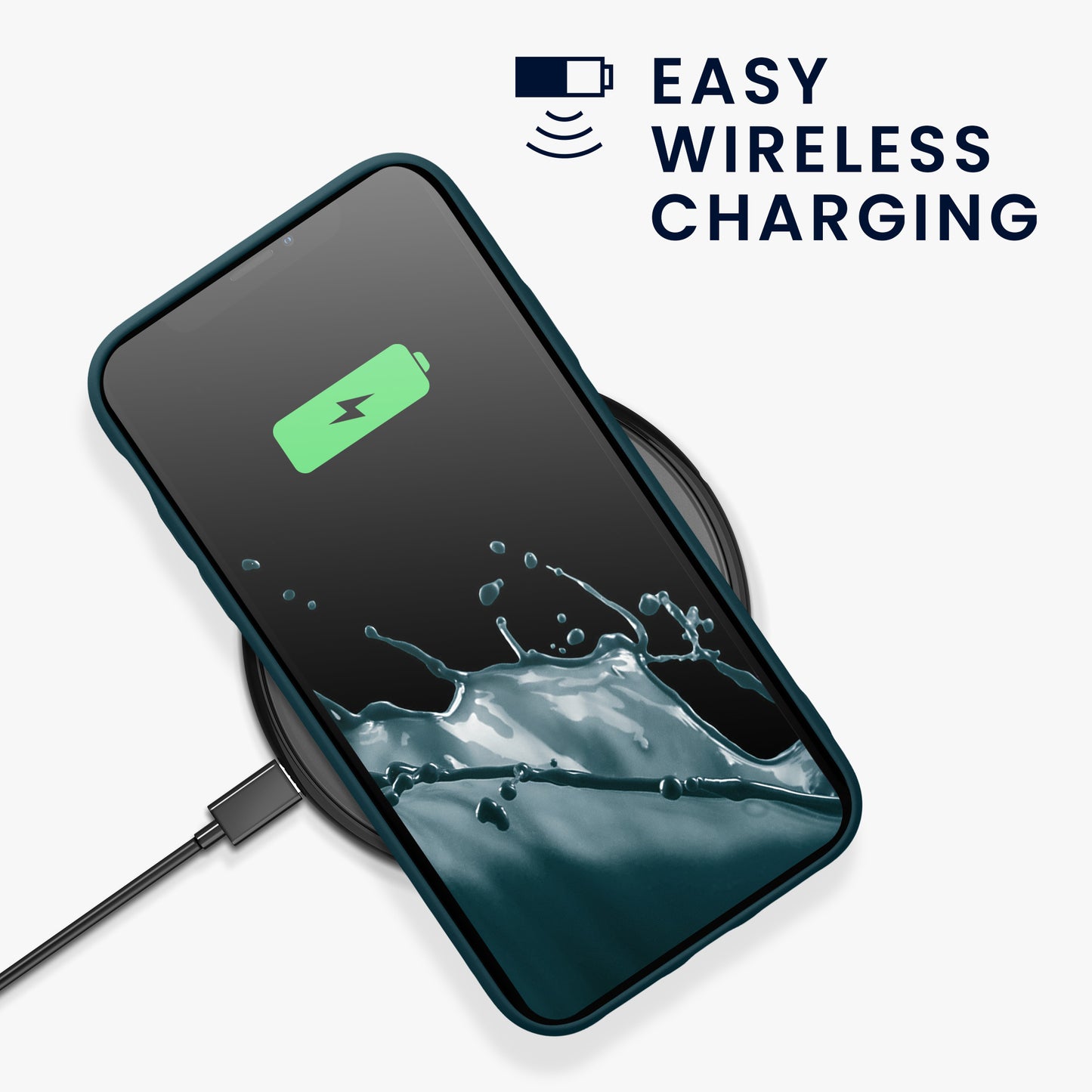 kwmobile Case Compatible with Apple iPhone XR - Rubberized Silicone Phone Cover - Wireless Charging Protective Case - Cover
