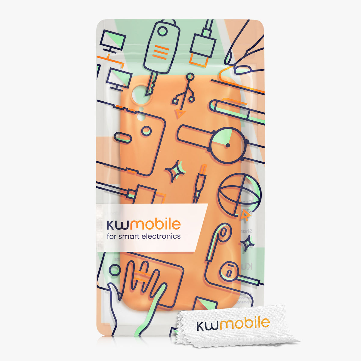 kwmobile Case Compatible with Apple iPhone XR - Rubberized Silicone Phone Cover - Wireless Charging Protective Case - Cover