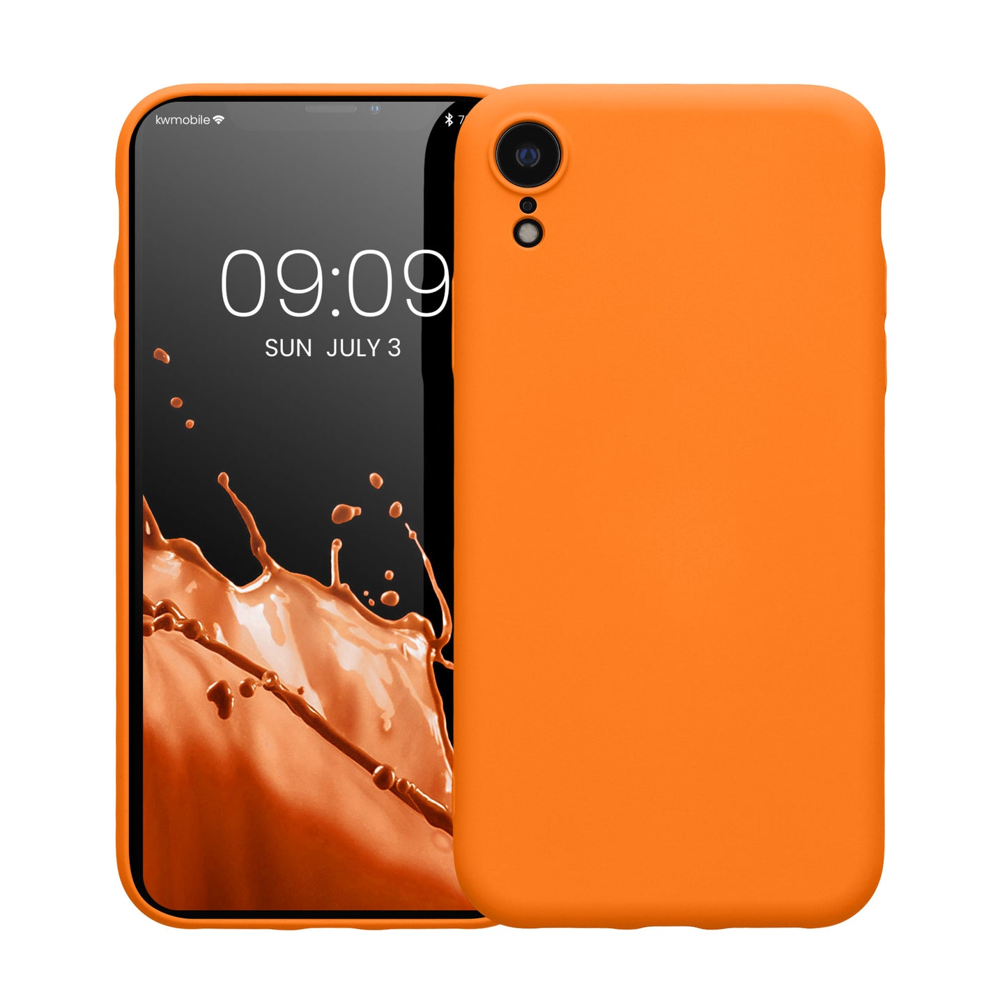 kwmobile Case Compatible with Apple iPhone XR - Rubberized Silicone Phone Cover - Wireless Charging Protective Case - Cover