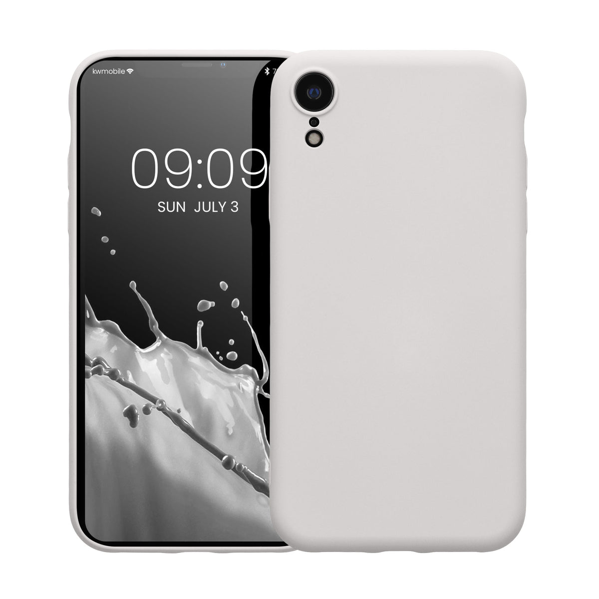 kwmobile Case Compatible with Apple iPhone XR - Rubberized Silicone Phone Cover - Wireless Charging Protective Case - Cover