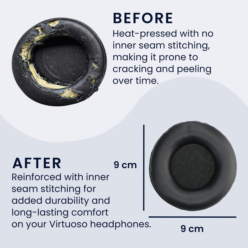 kwmobile Ear Pads for JBL E50BT Headphones Replacement Parts Over-Ear Headphones