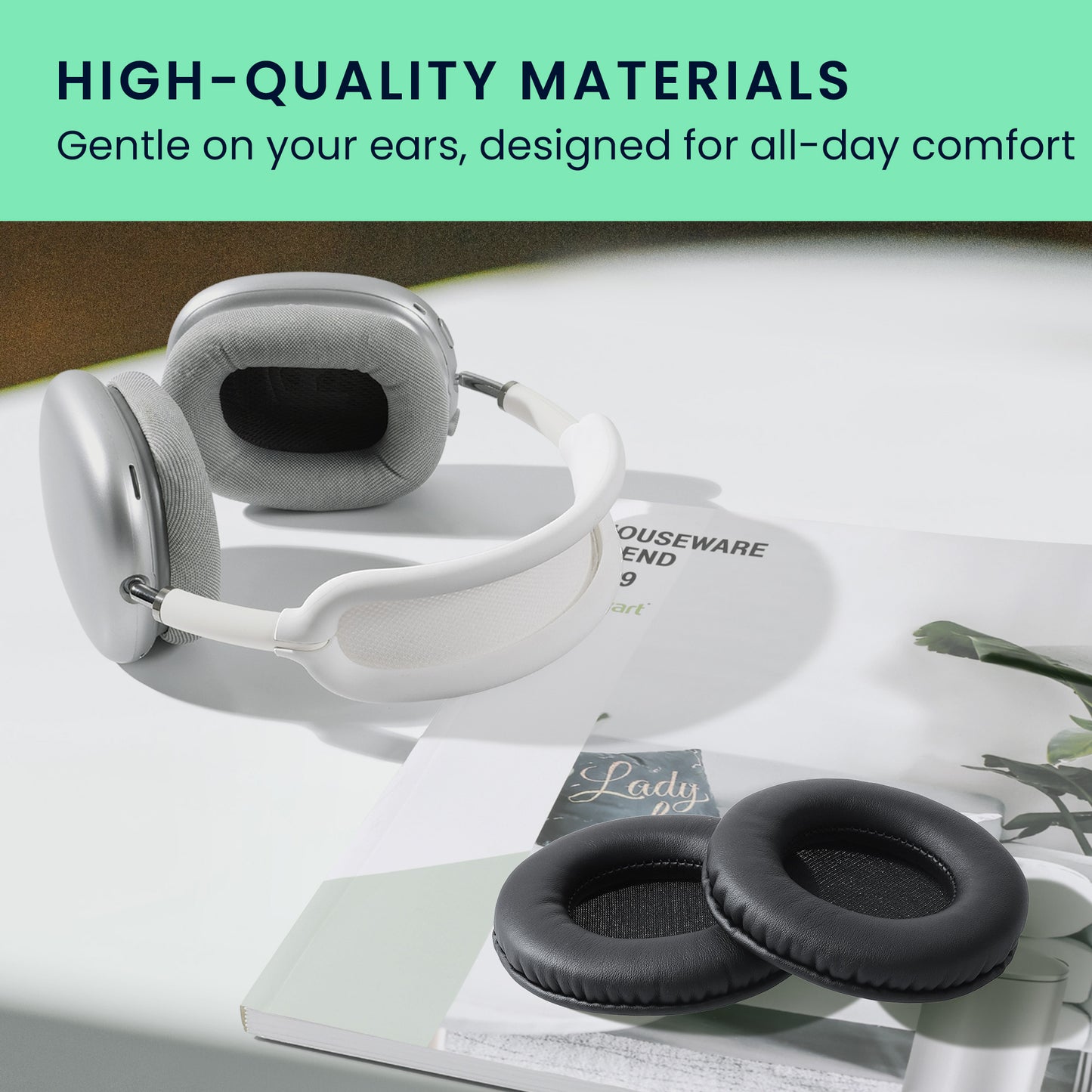 kwmobile Ear Pads for Pioneer HDJ-1000/HDJ-2000/HDJ-1500 Earpads Replacement Headphone Replacement Parts Headphone Replacement Pads Over Ear Headphones