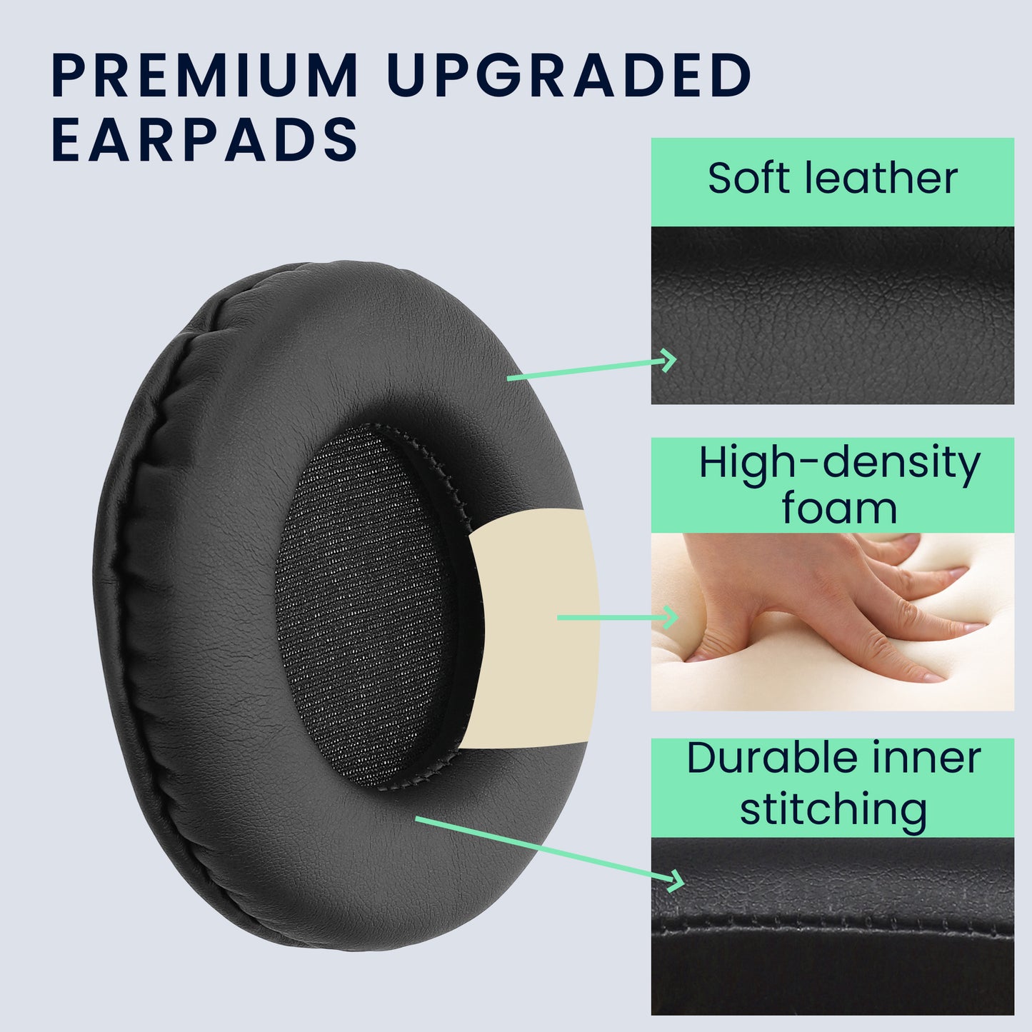 kwmobile Ear Pads for Pioneer HDJ-1000/HDJ-2000/HDJ-1500 Earpads Replacement Headphone Replacement Parts Headphone Replacement Pads Over Ear Headphones