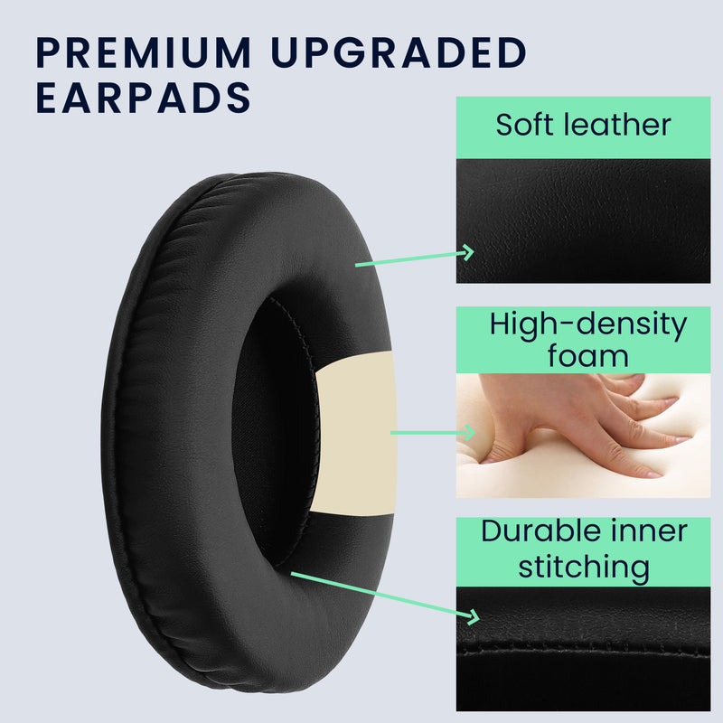 kwmobile Ear Pads for Sennheiser HD215 /HD225 /HD205 II /HD 4.40 BT Ear Cushions Replacement Ear Pads Headphone Spare Parts Headphone Replacement Pads Over Ear Headphones